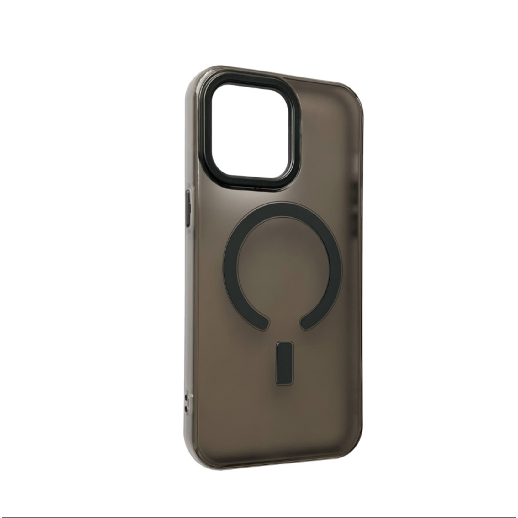 Semi Clear Premium Protective Armor Case - iPhone 15 Pro Max - Zwart