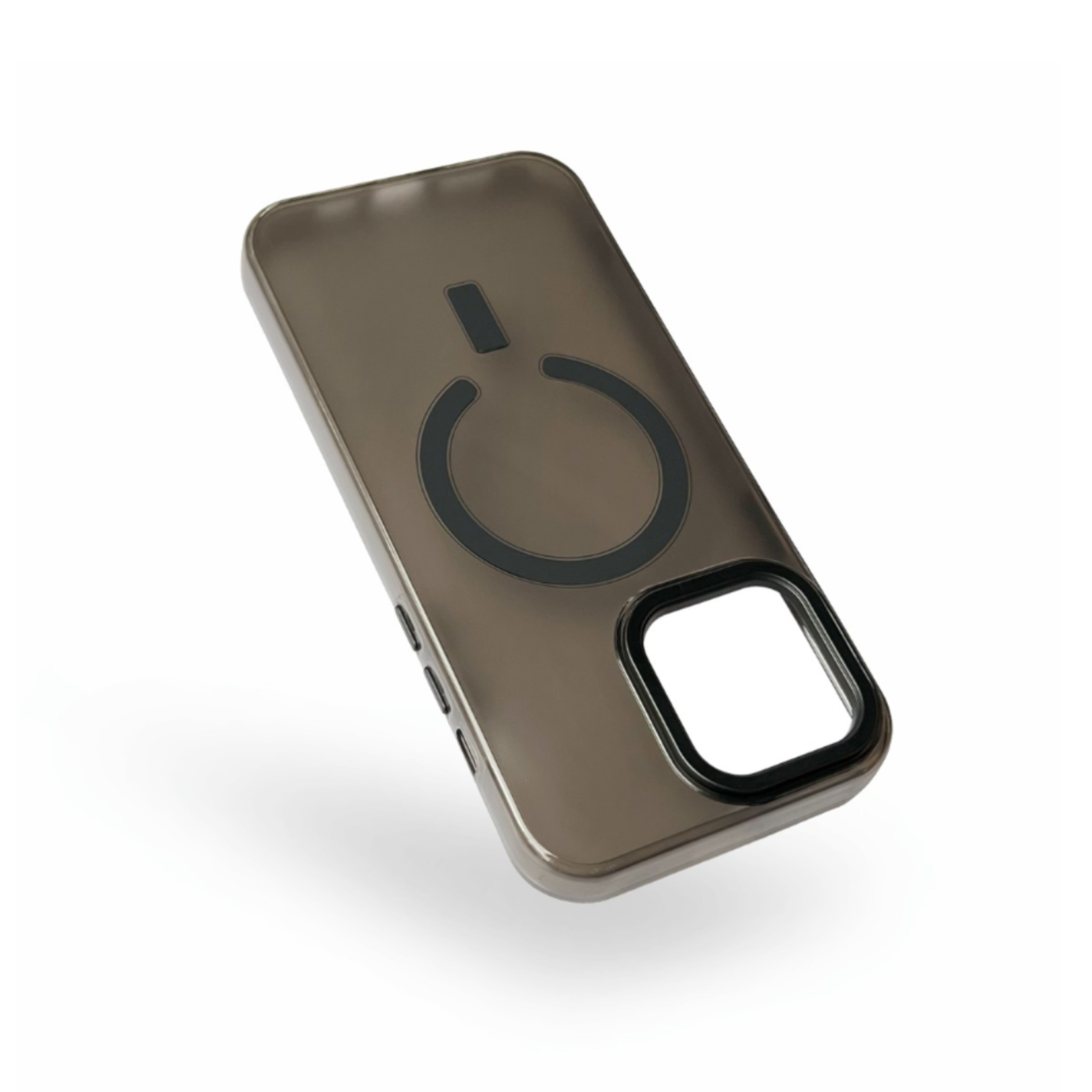 Semi Clear Premium Protective Armor Case - iPhone 15 Pro Max - Zwart