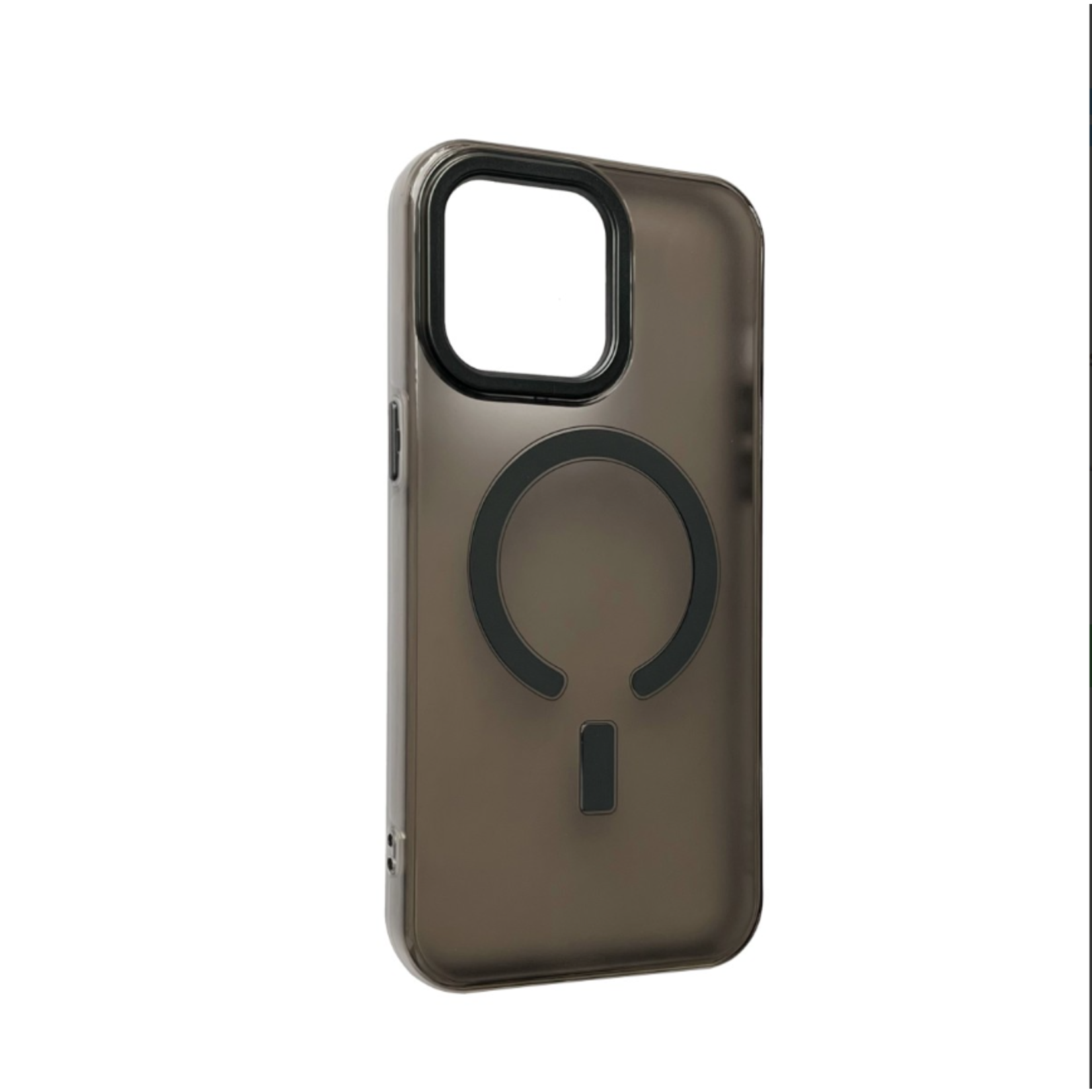 Semi Clear Premium Protective Armor Case - iPhone 15 Plus - Zwart