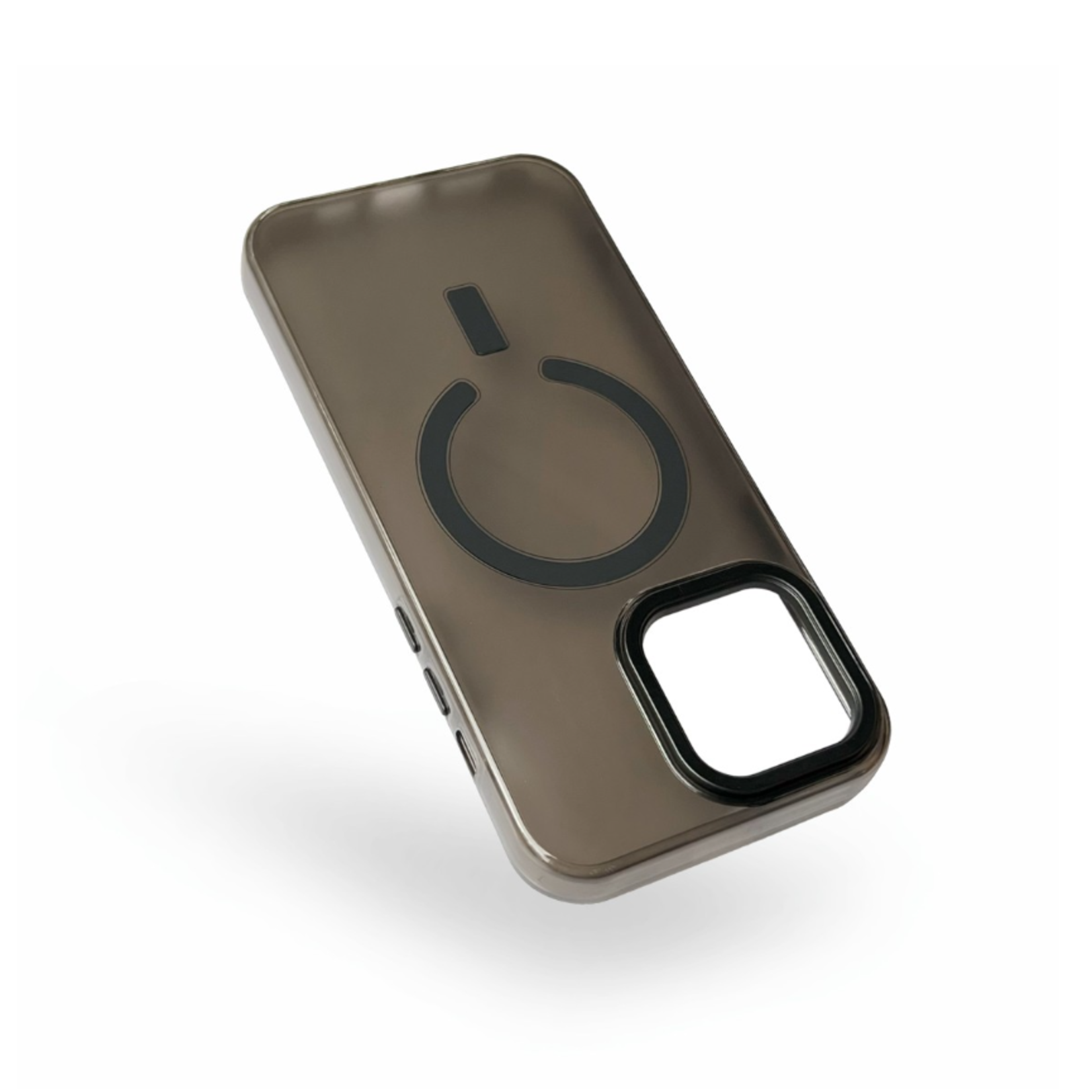 Semi Clear Premium Protective Armor Case - iPhone 15 Plus - Zwart