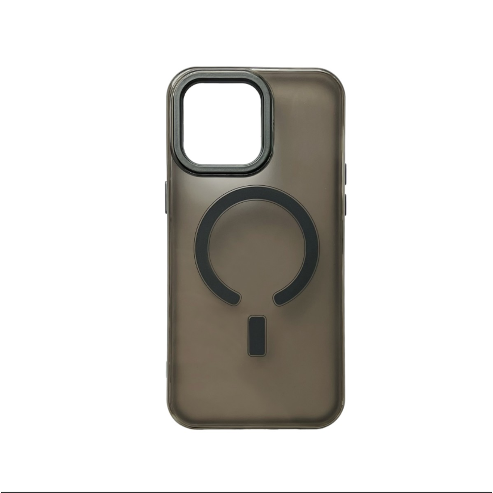 Semi Clear Premium Protective Armor Case - iPhone 15 Plus - Zwart