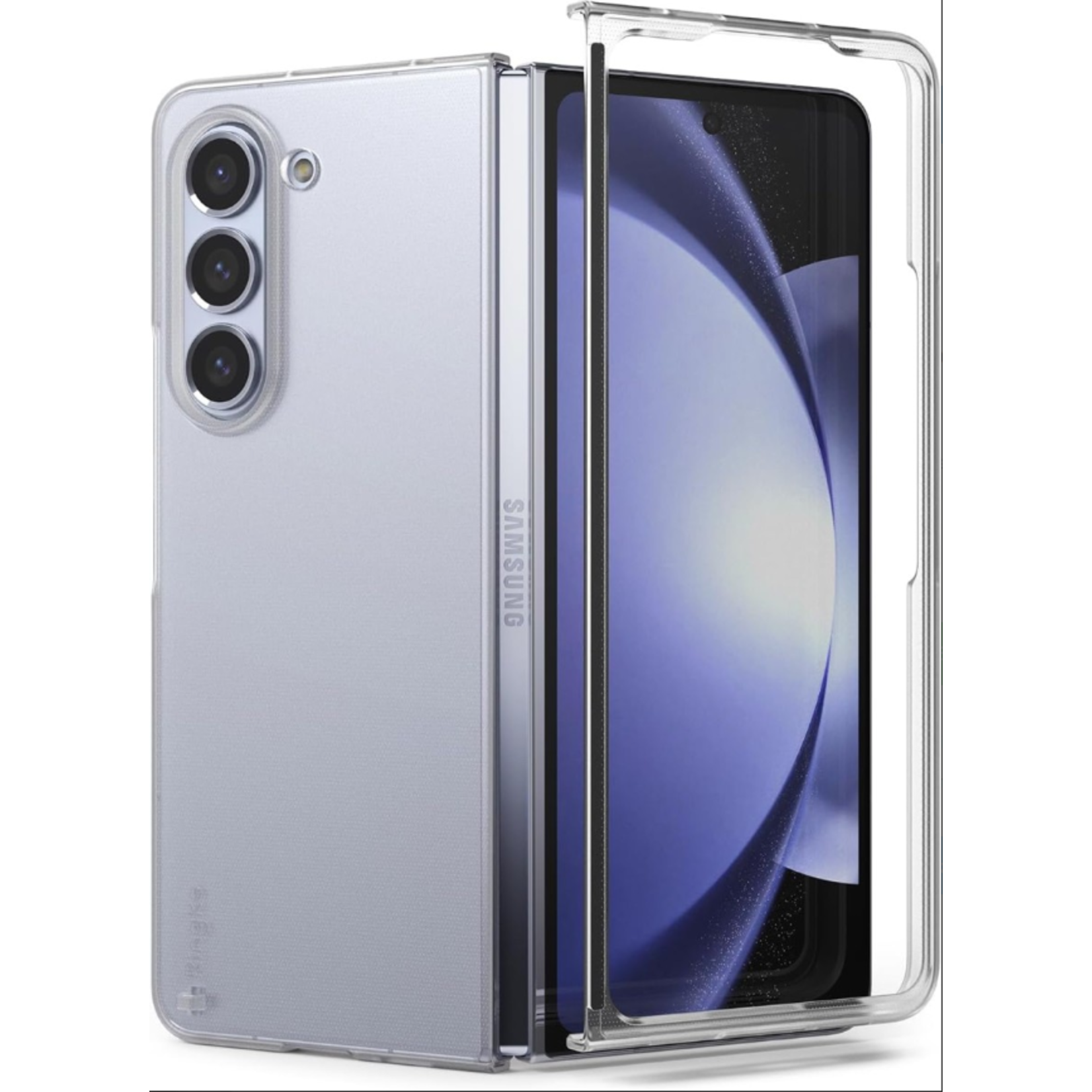 Apple Samsung Z Fold 5 - Crystal Clear 360° Silicone Case Transparant