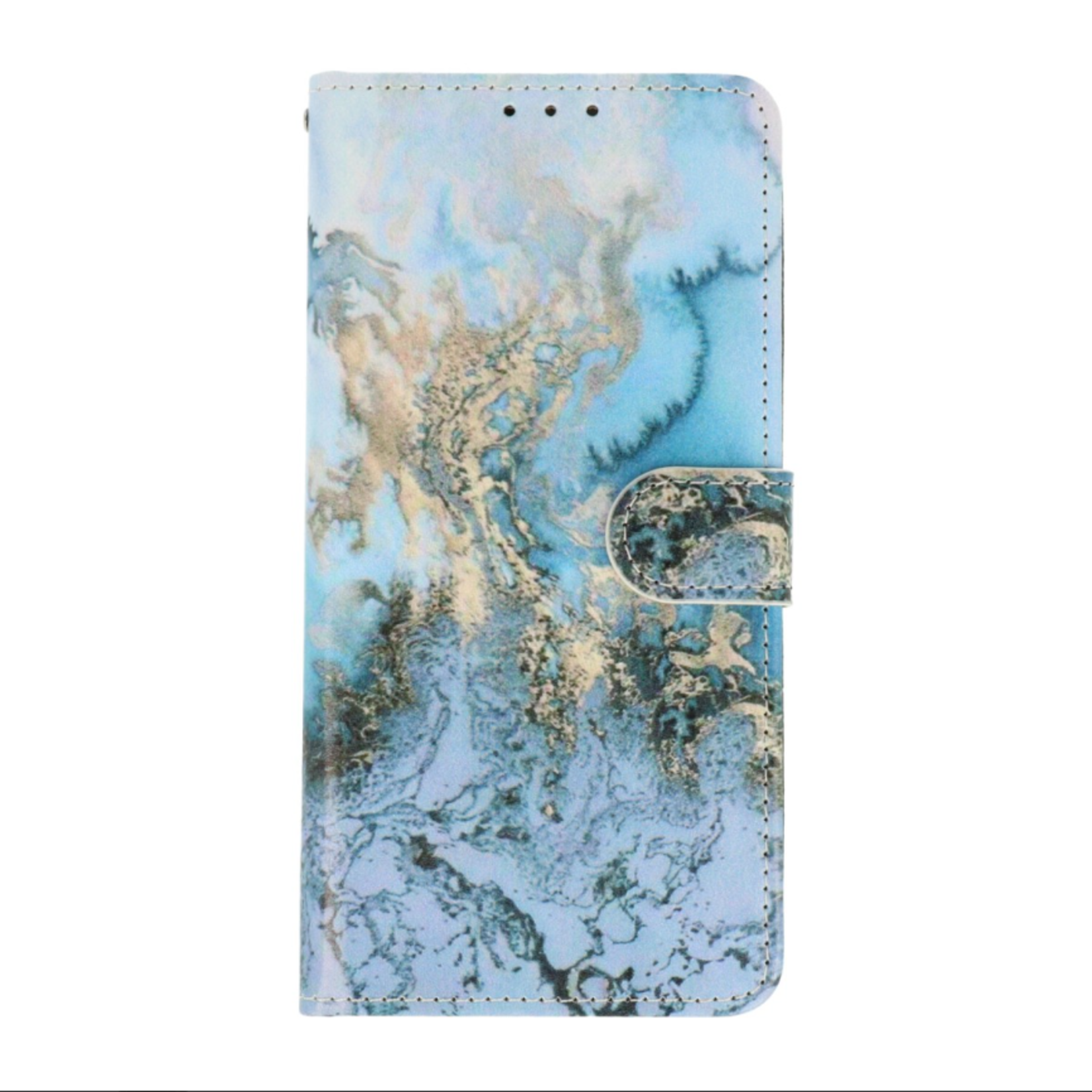 Samsung A54 - Bookcase Print - Marmer Blauw
