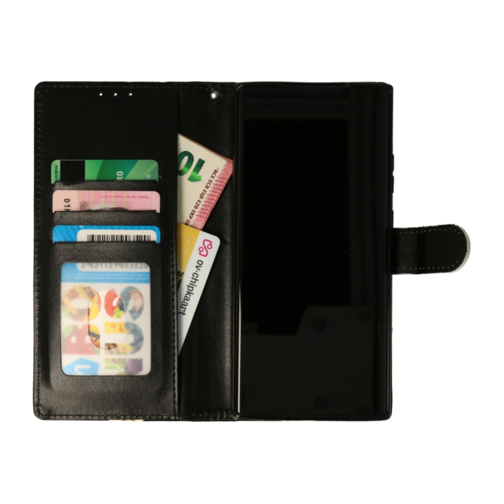 Samsung Samsung S23 Ultra - Bookcase Print - Marmer Zwart