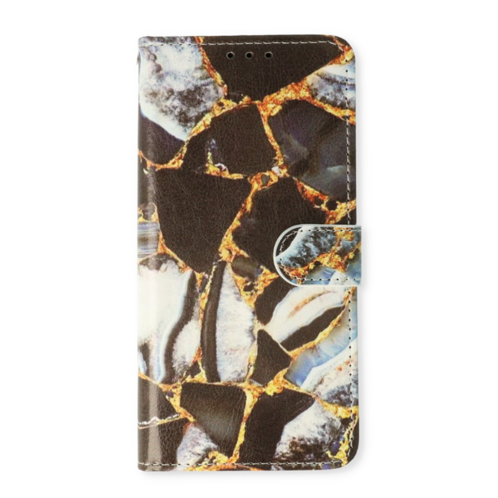 Samsung Samsung S23 Ultra - Bookcase Print - Marmer Zwart