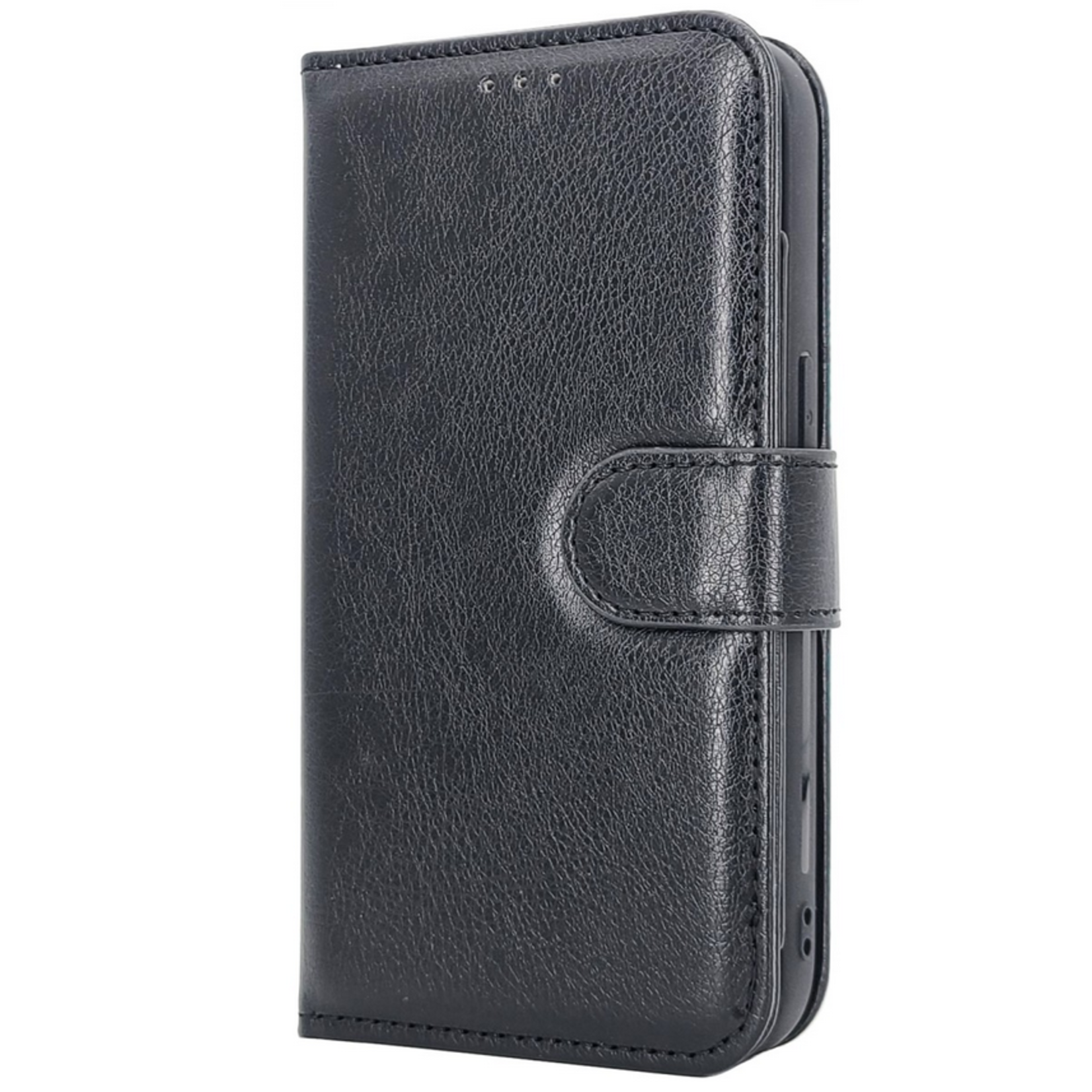 Multiple Pockets Magnetic 2-in-1 Wallet - iPhone 15 Pro Max - Zwart