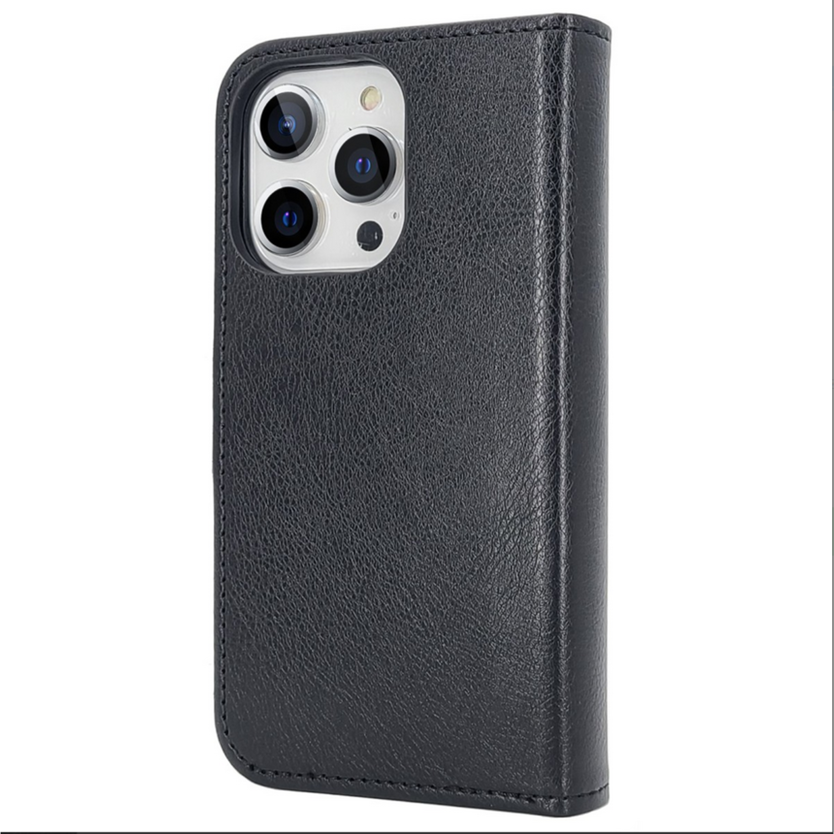 Multiple Pockets Magnetic 2-in-1 Wallet - iPhone 15 Pro Max - Zwart