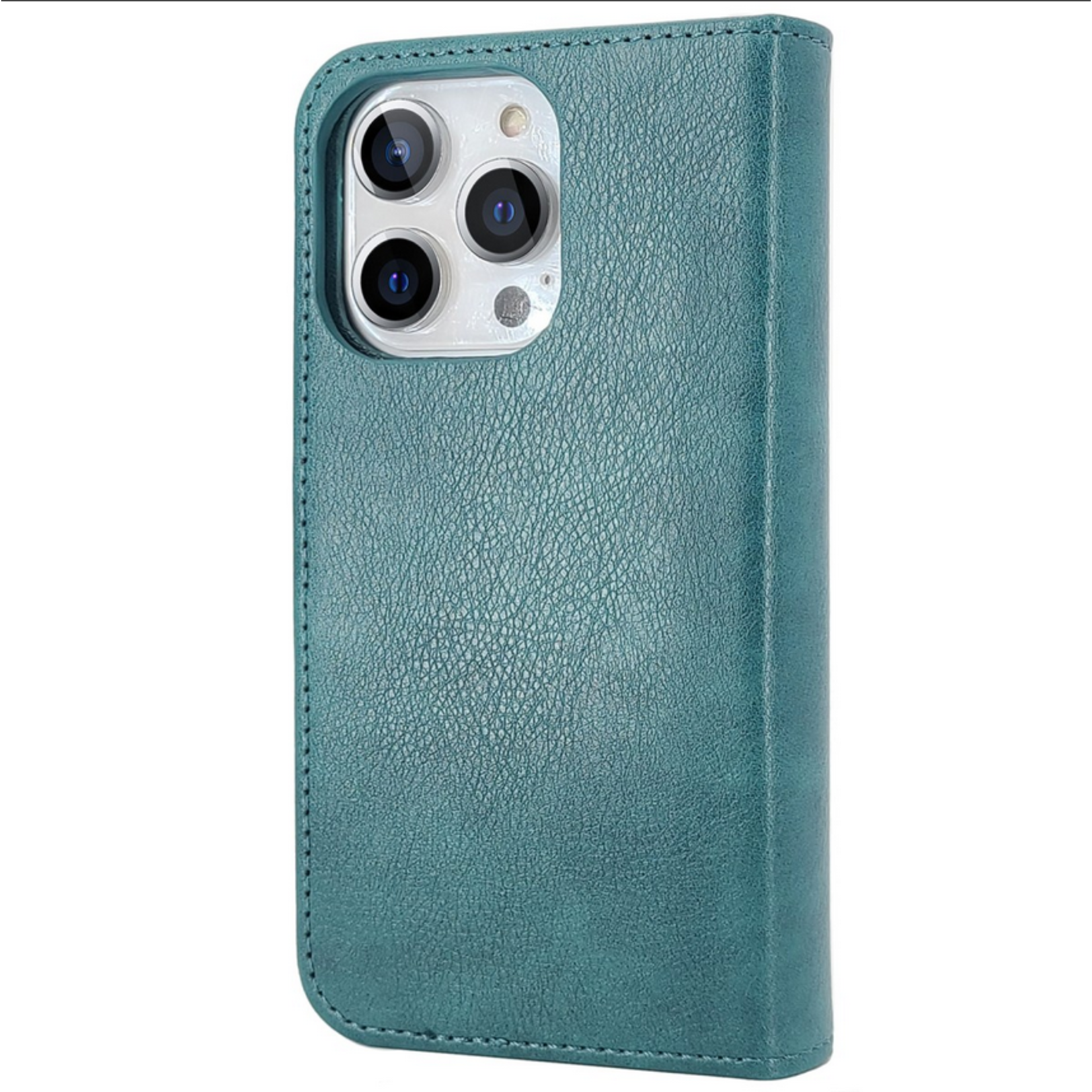 Multiple Pockets Magnetic 2-in-1 Wallet - iPhone 15 Pro Max - Groen