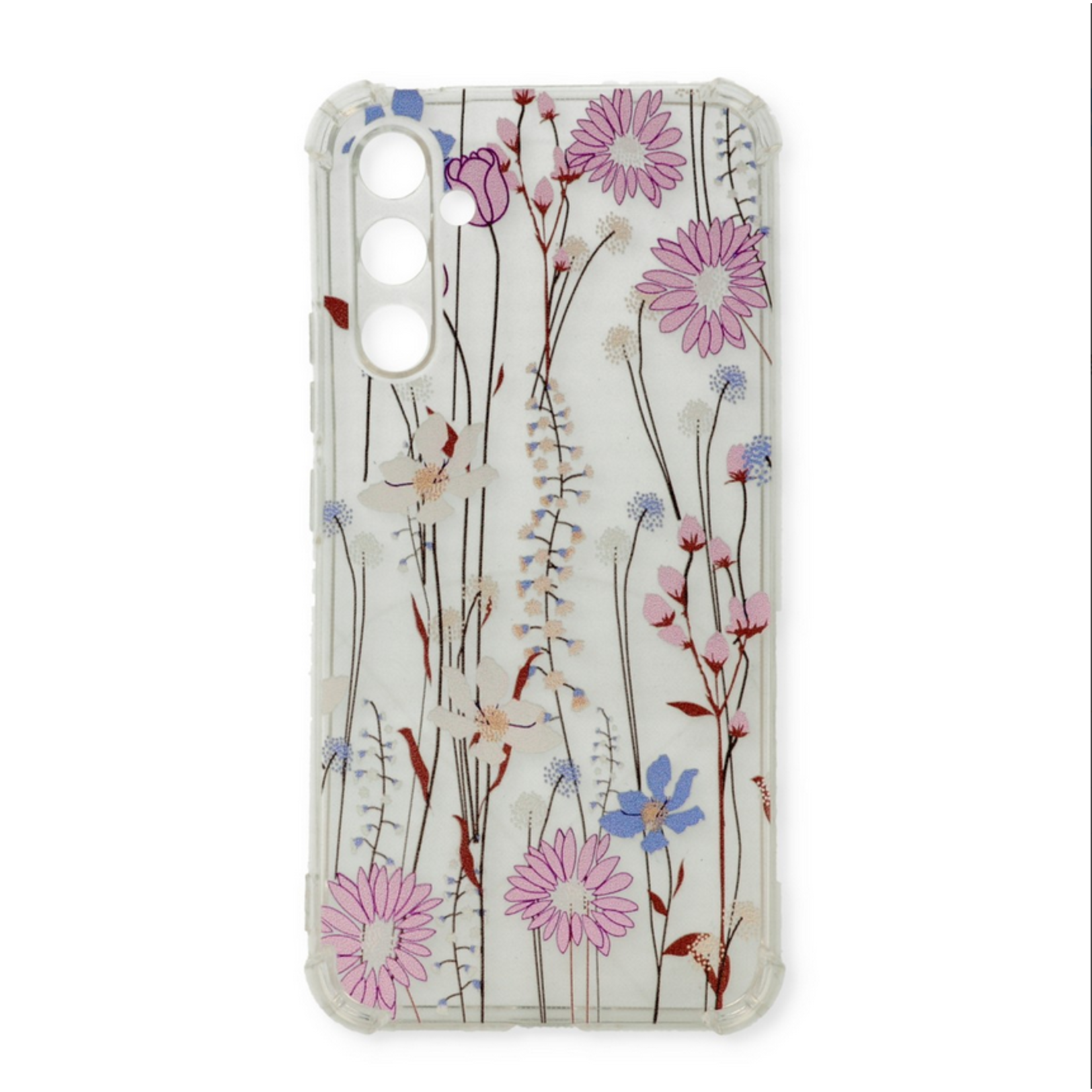 Samsung Print Anti shock Backcover-Samsung A54- Roze-Blauw