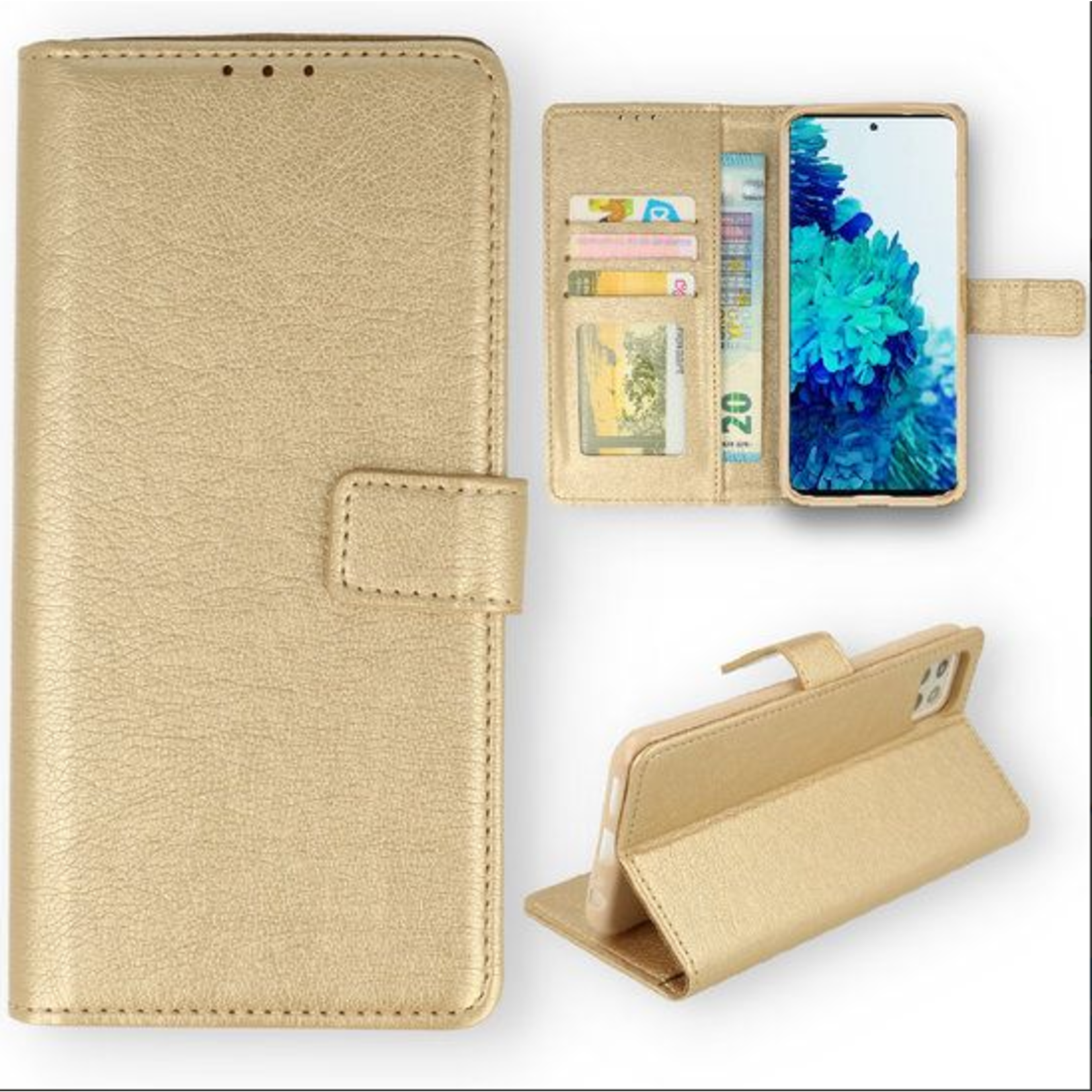 Samsung Samsung S22 Ultra - A - Quality Bookcase Goud