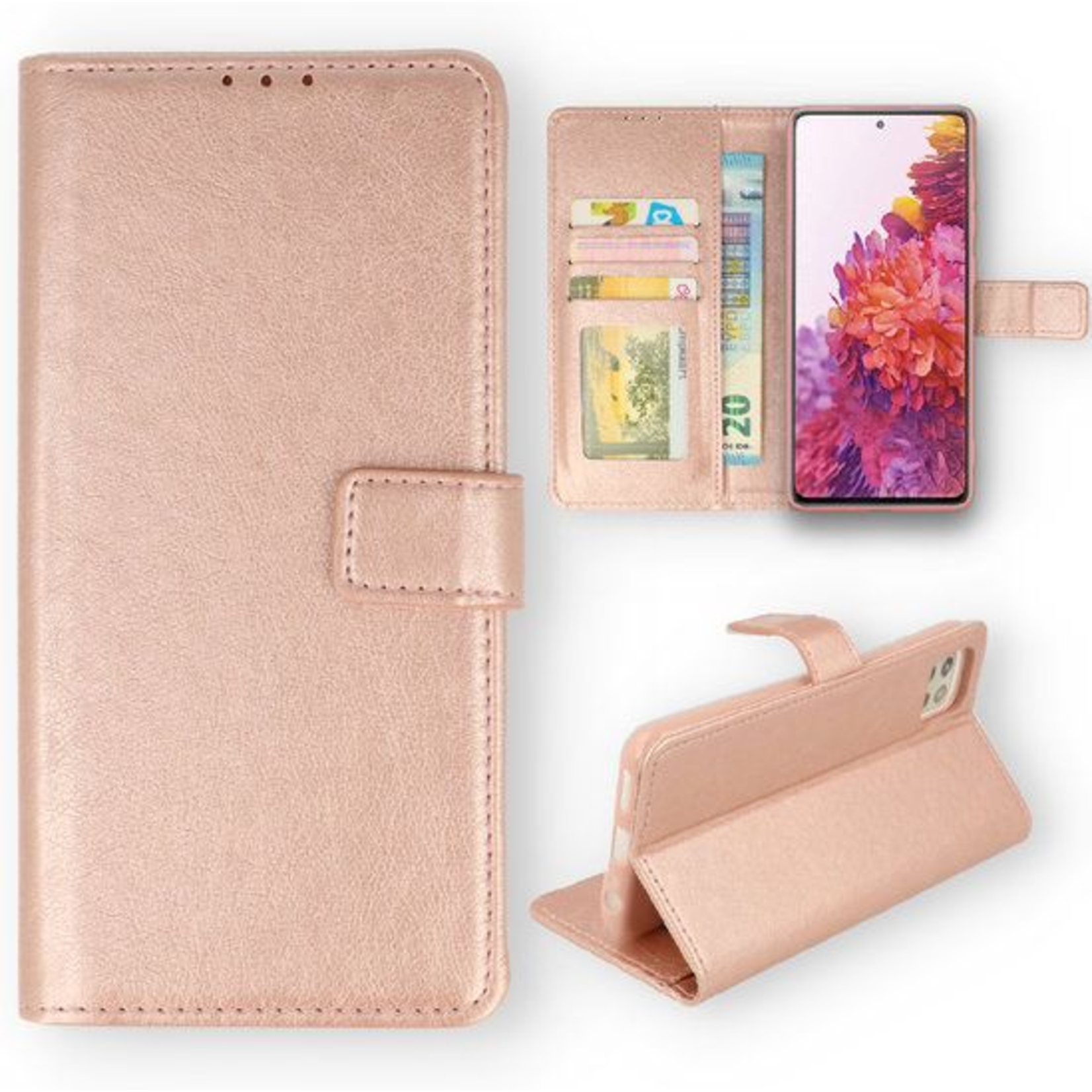 Samsung Samsung S22 Ultra - A - Quality Bookcase Rosegoud