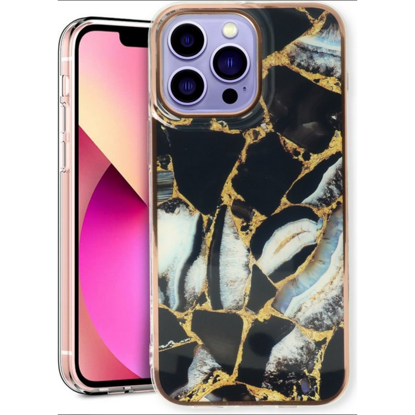 CaseMania Marmer Backcover - iPhone 15 Pro Max