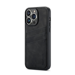 Luxe CM Pocket Backcover - iPhone 15 Pro Max - Zwart