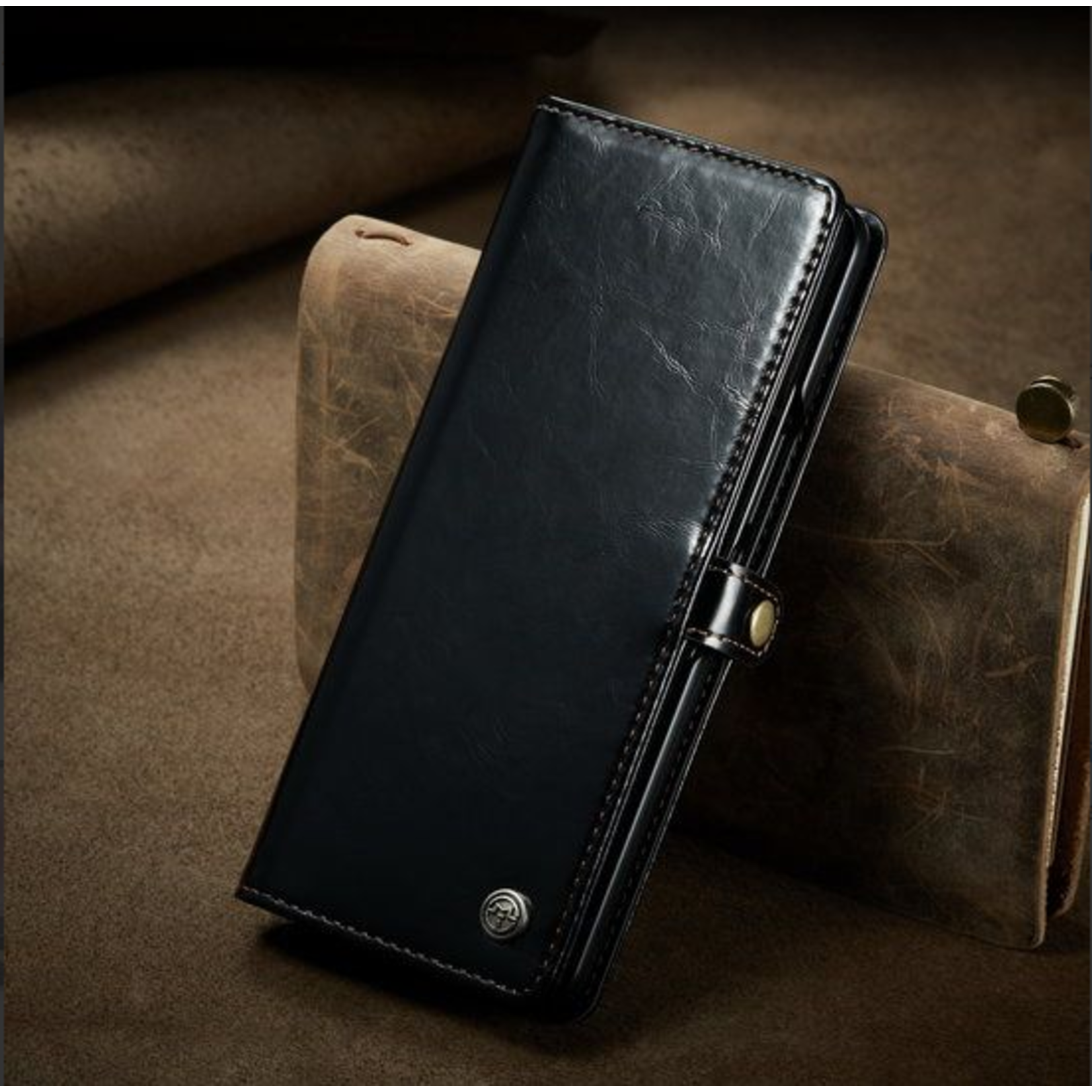 Caseme Luxe Wallet - Samsung Z Fold 3 - Zwart