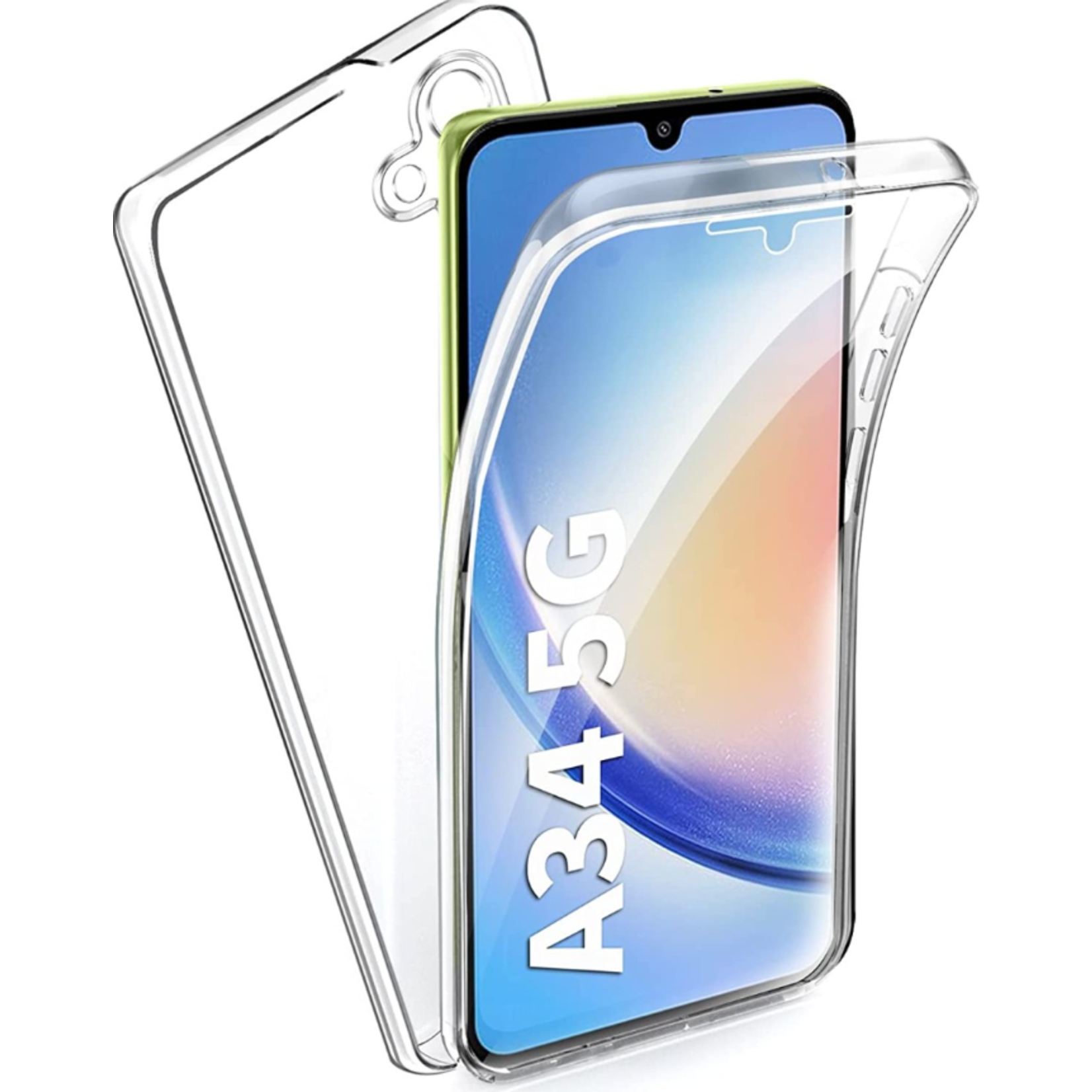 Samsung Samsung Galaxy  A34-360 Case Transparant
