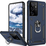 Samsung Kickstand Ring Armor - Samsung S22 - Blauw