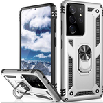 Samsung Kickstand Ring Armor - Samsung S22 - Zilver