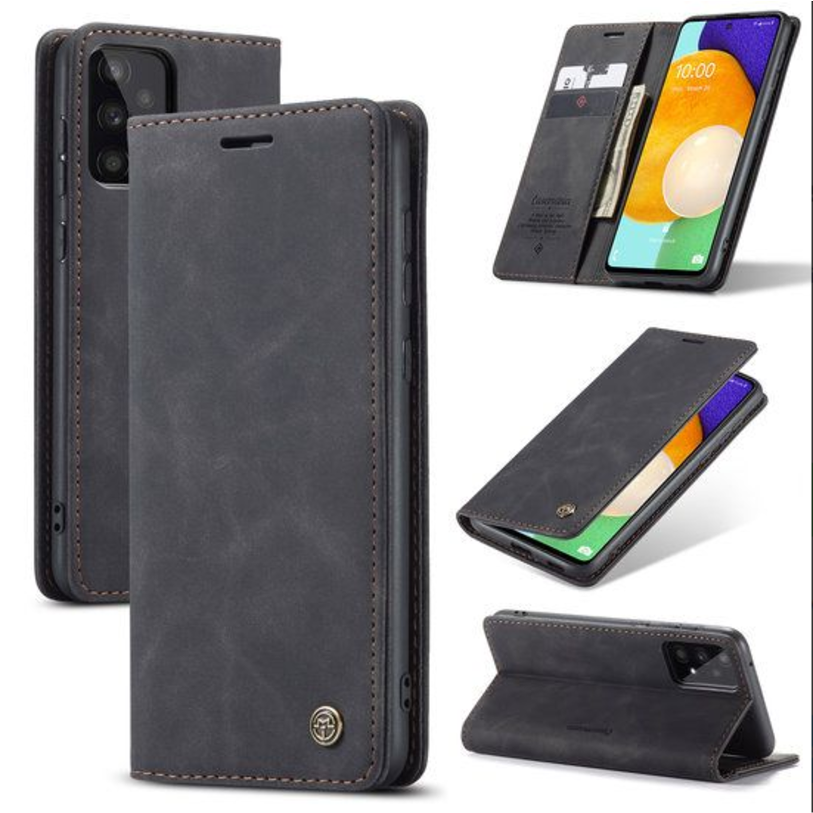 CaseMania Slim Bookcase - Google Pixel 8 - Zwart