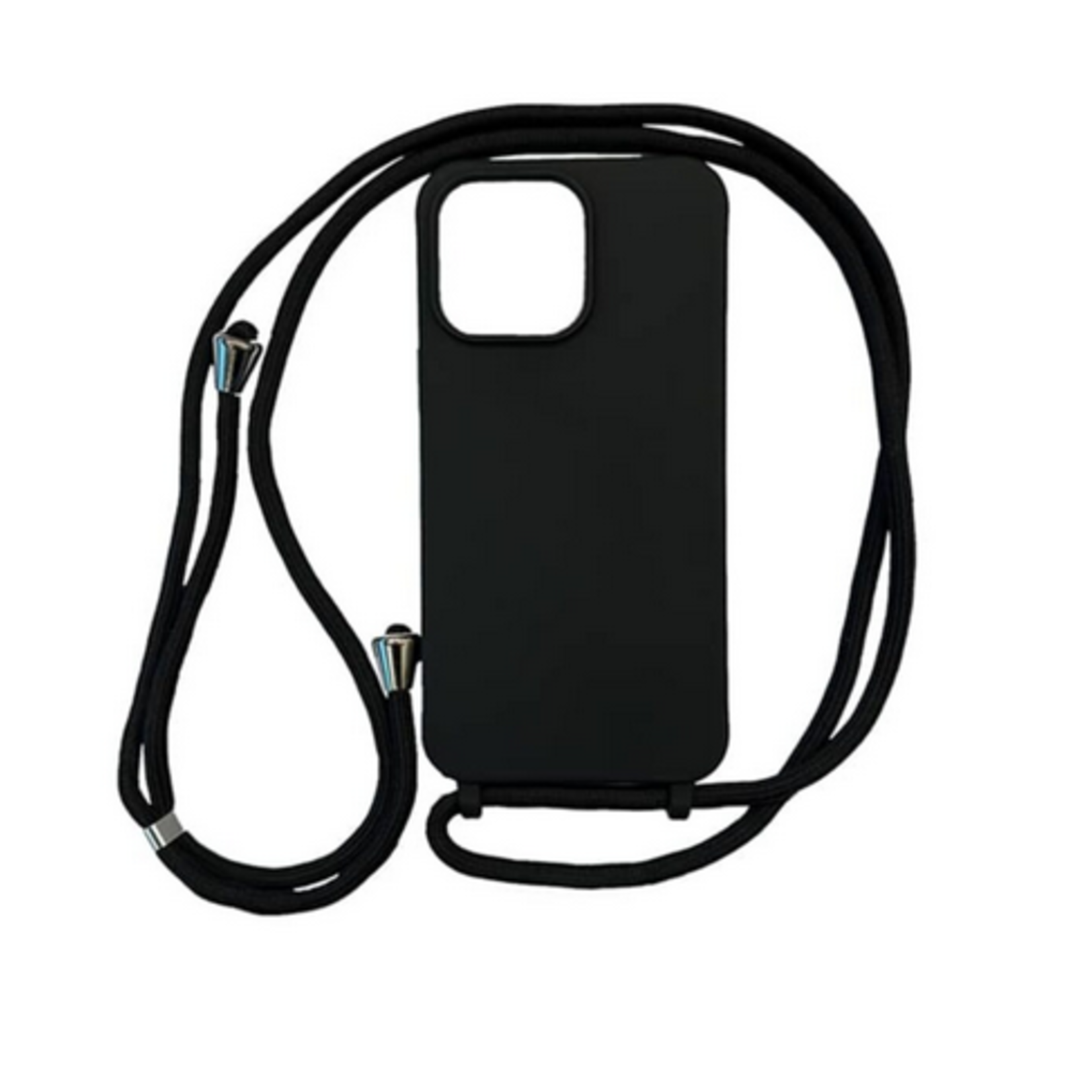 Apple Silicone Met Koord For iPhone 11 - Black