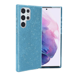 Samsung 3 in 1 Glitter Backcover - Samsung S23 Ultra - Blauw