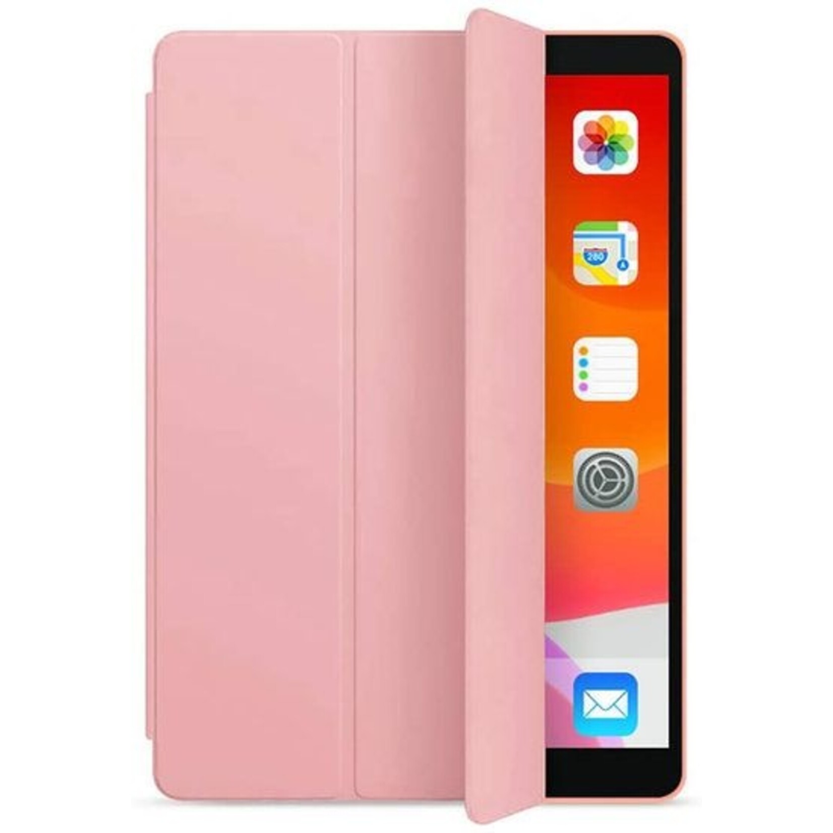 sam Samsung Galaxy Tab A9+ - Silicone Smart Cover - Licht Roze