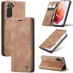 CaseMe Slim Bookcase - Samsung S21 - Bruin