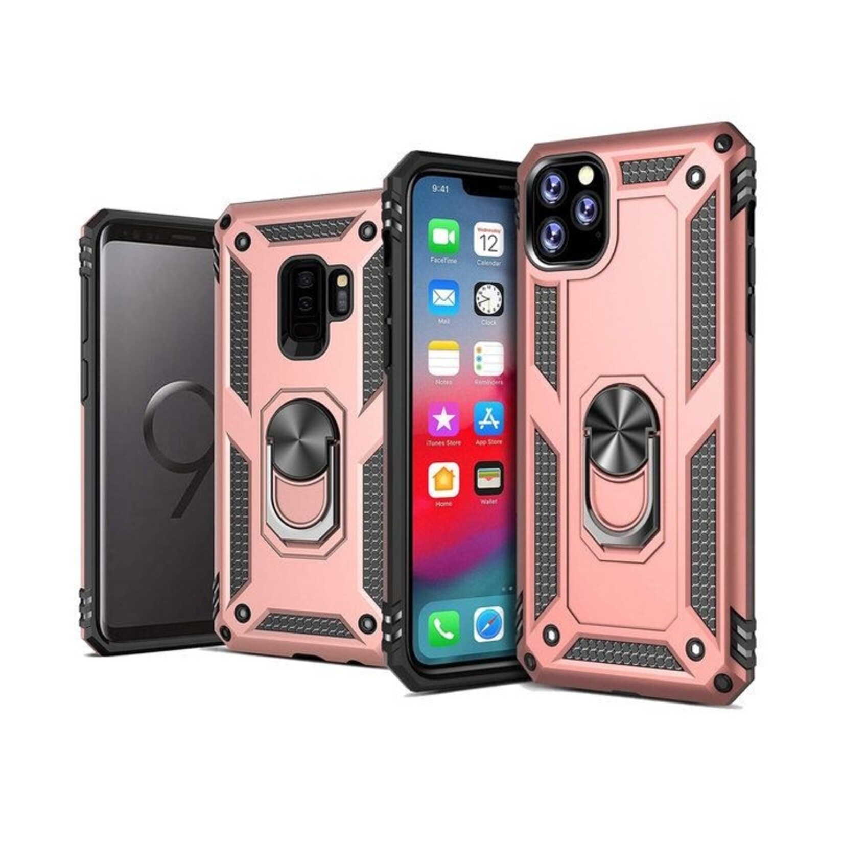 Samsung S21 Ultra Kickstand Ring Armor - Rosegoud