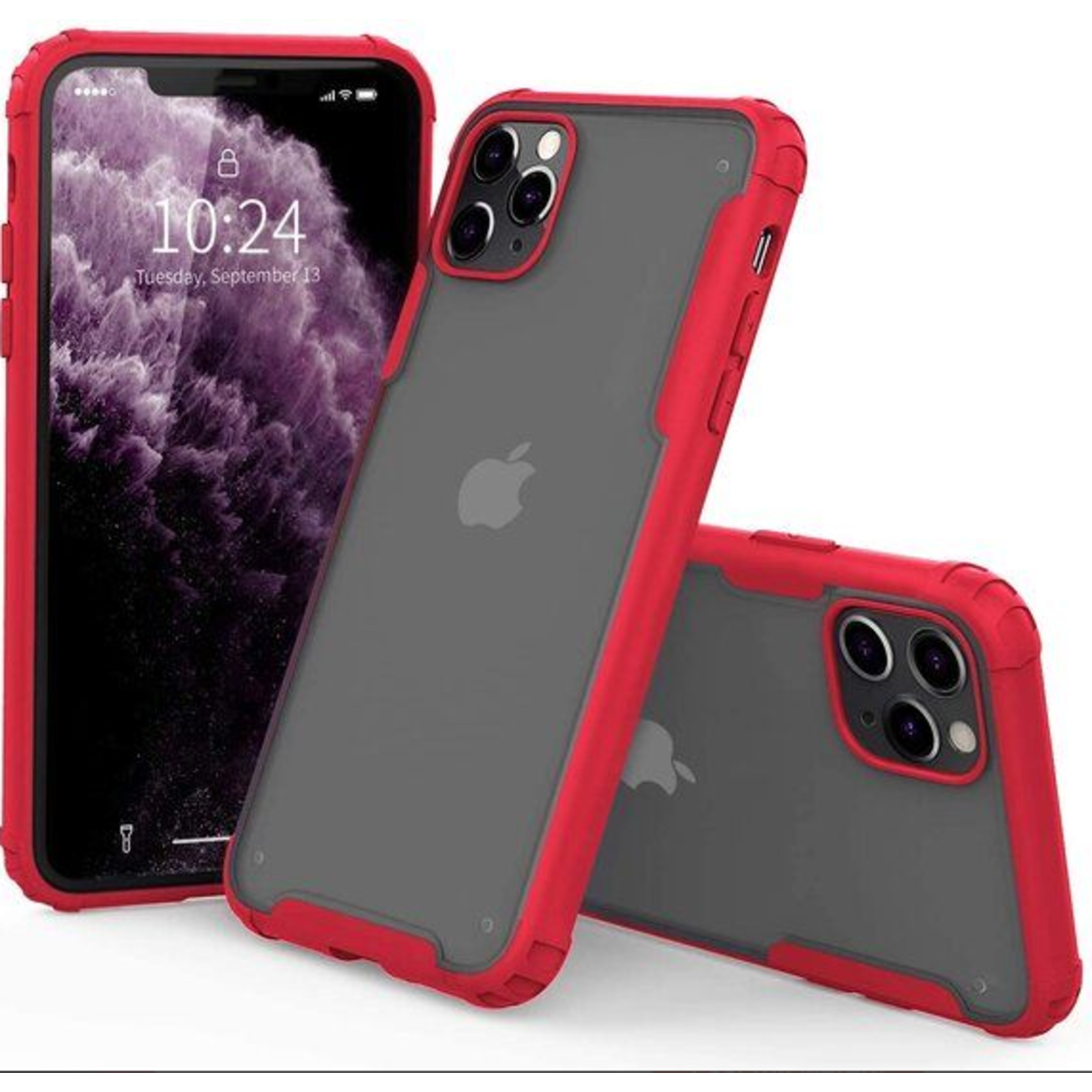 Samsung Wlons Mat Armor Case - Samsung S20 Plus - Rood