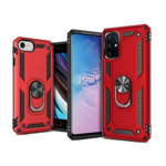 Samsung Samsung S21 Kickstand Ring Armor - Rood