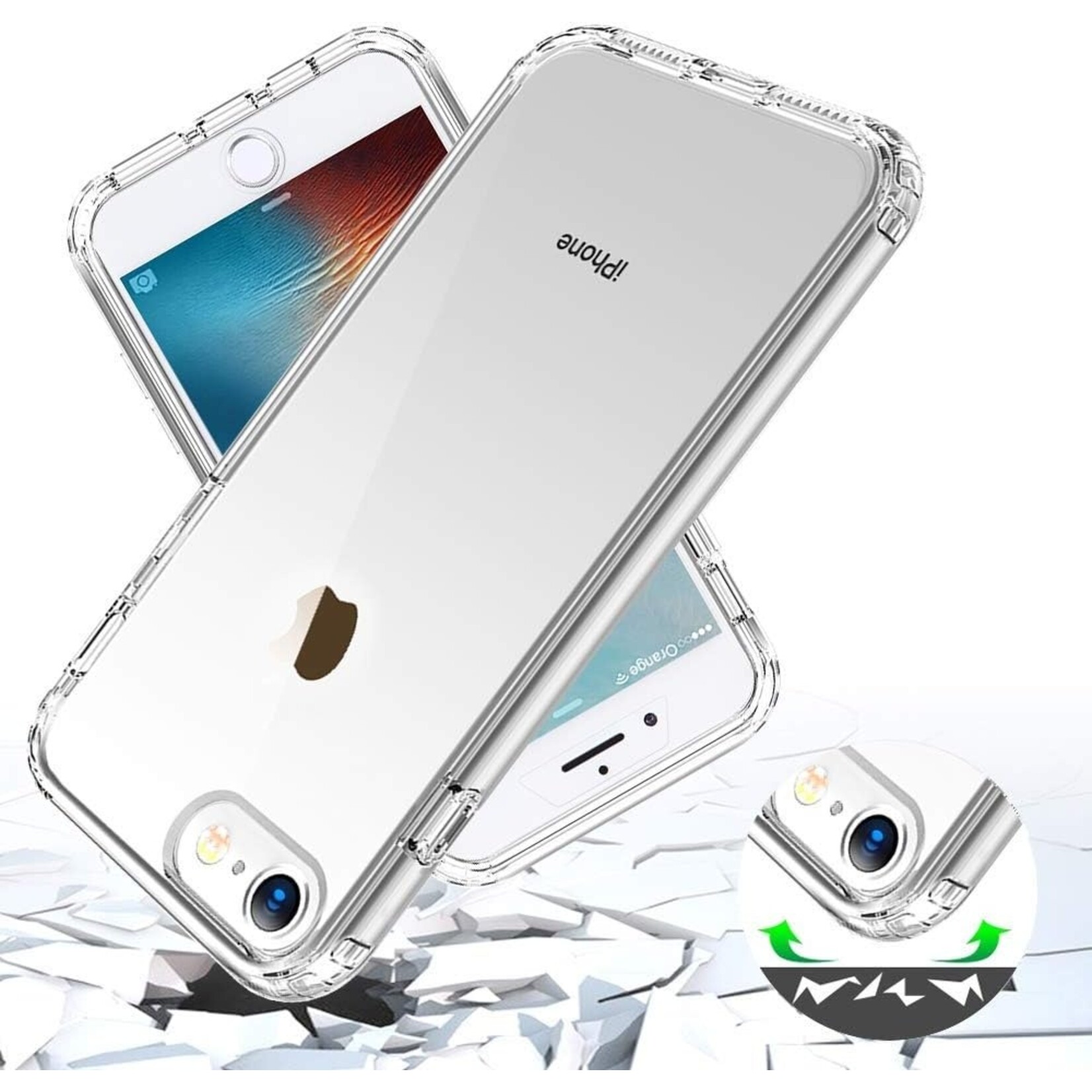 iPhone 7/8/SE 2020 - 360 Case Transparant