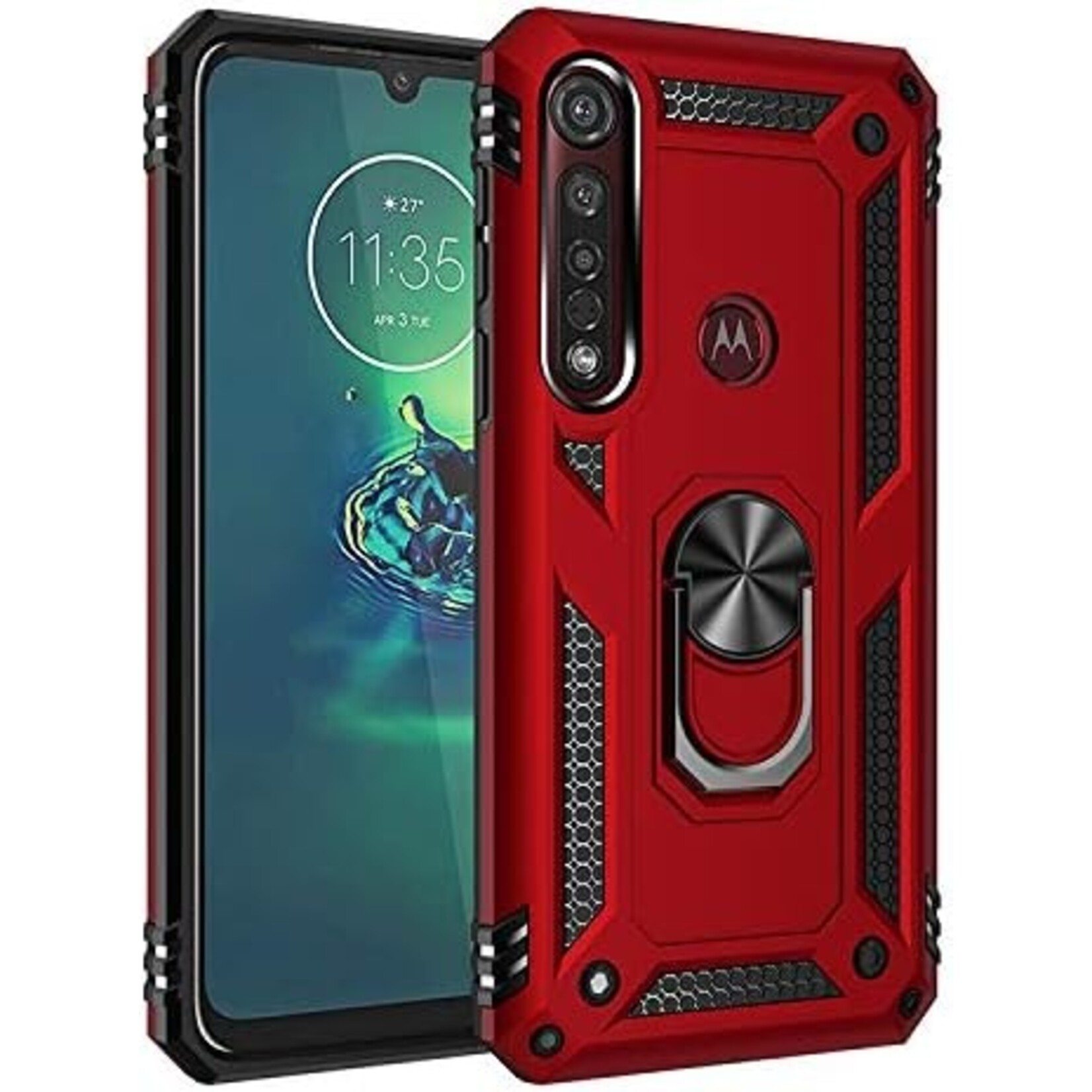 Motorola One Macro/G8 Play Bookcase - Rood