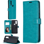 Motorola One Action Bookcase - Turquoise