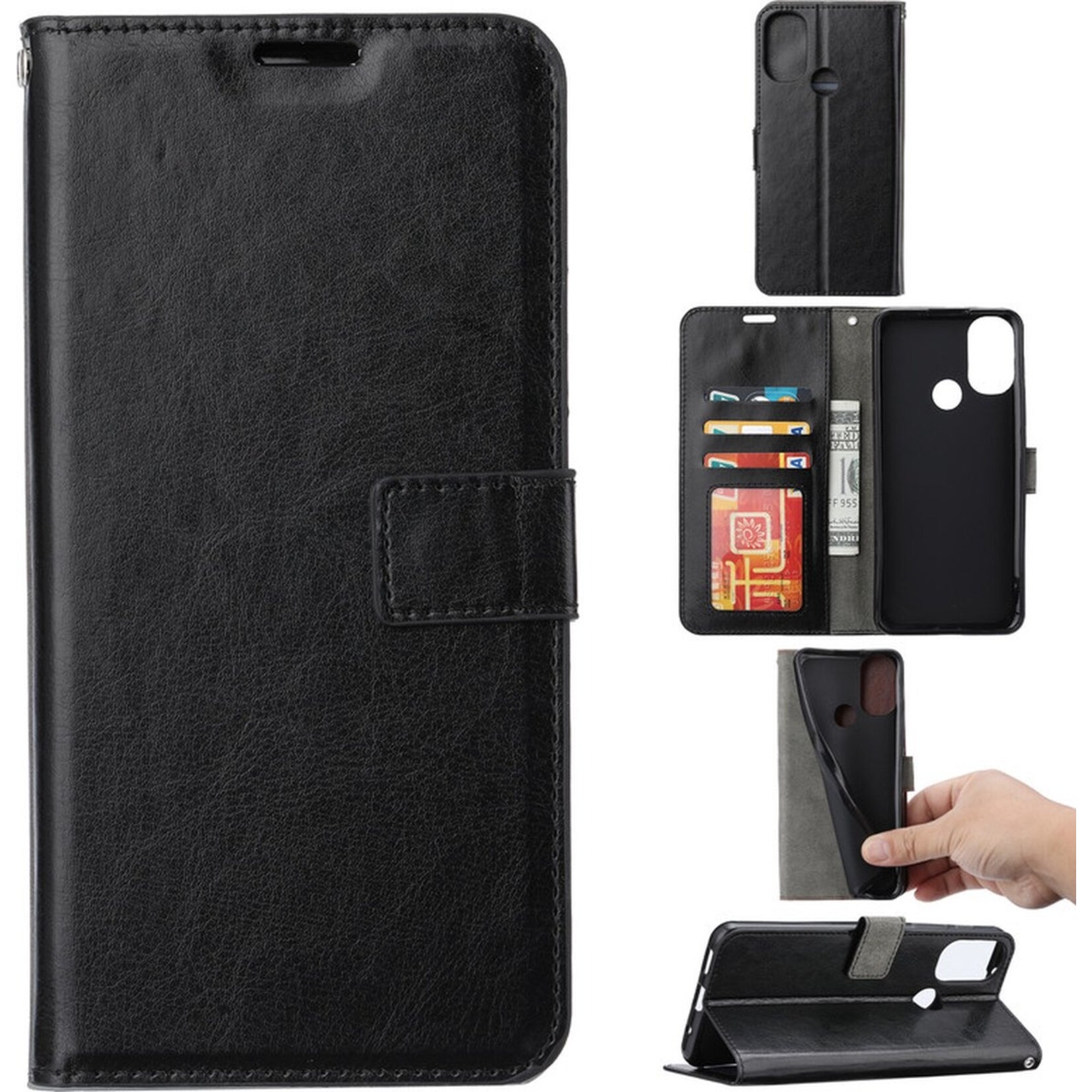 Motorola G71 5G - A-Quality Bookcase Zwart