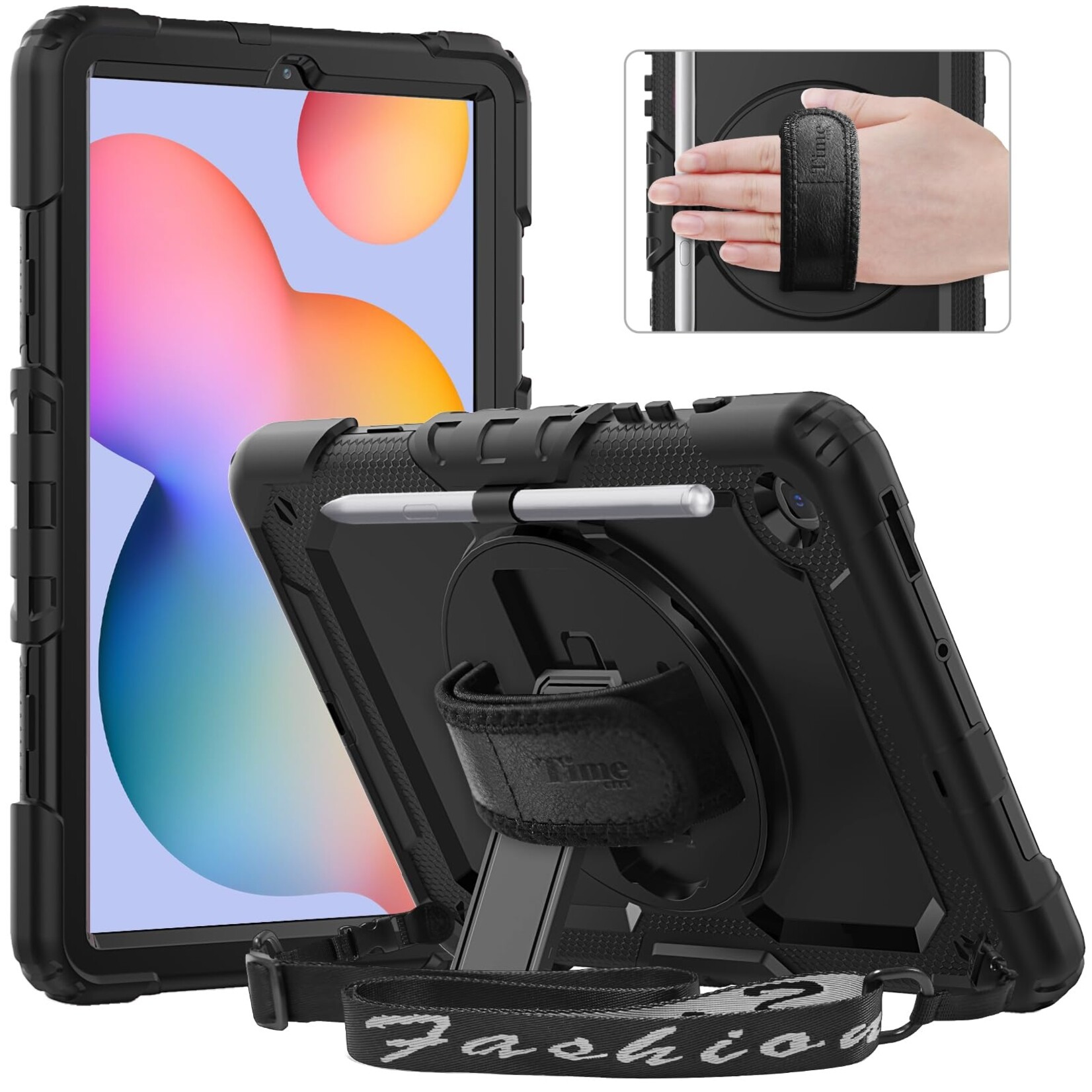 Samsung 360 Rotation Protect Case Galaxy Tab S6 E Lite/P610 Black