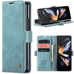 Casemania Suede Luxe Wallet Case - Samsung Z Fold 5 - Turquoise