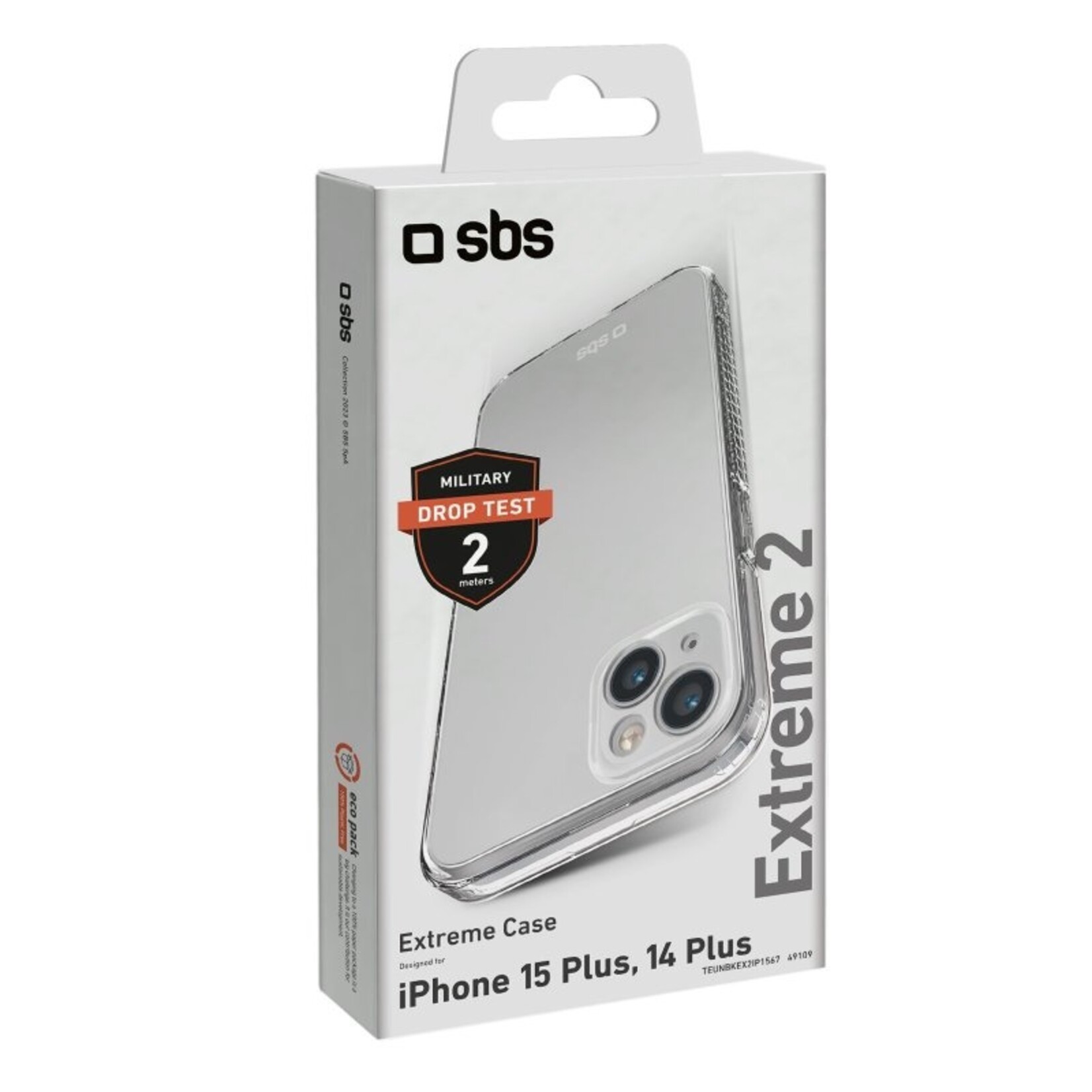 SBS SBS Extreme X2 Cover iPhone 15 Plus/14 Plus, transparent