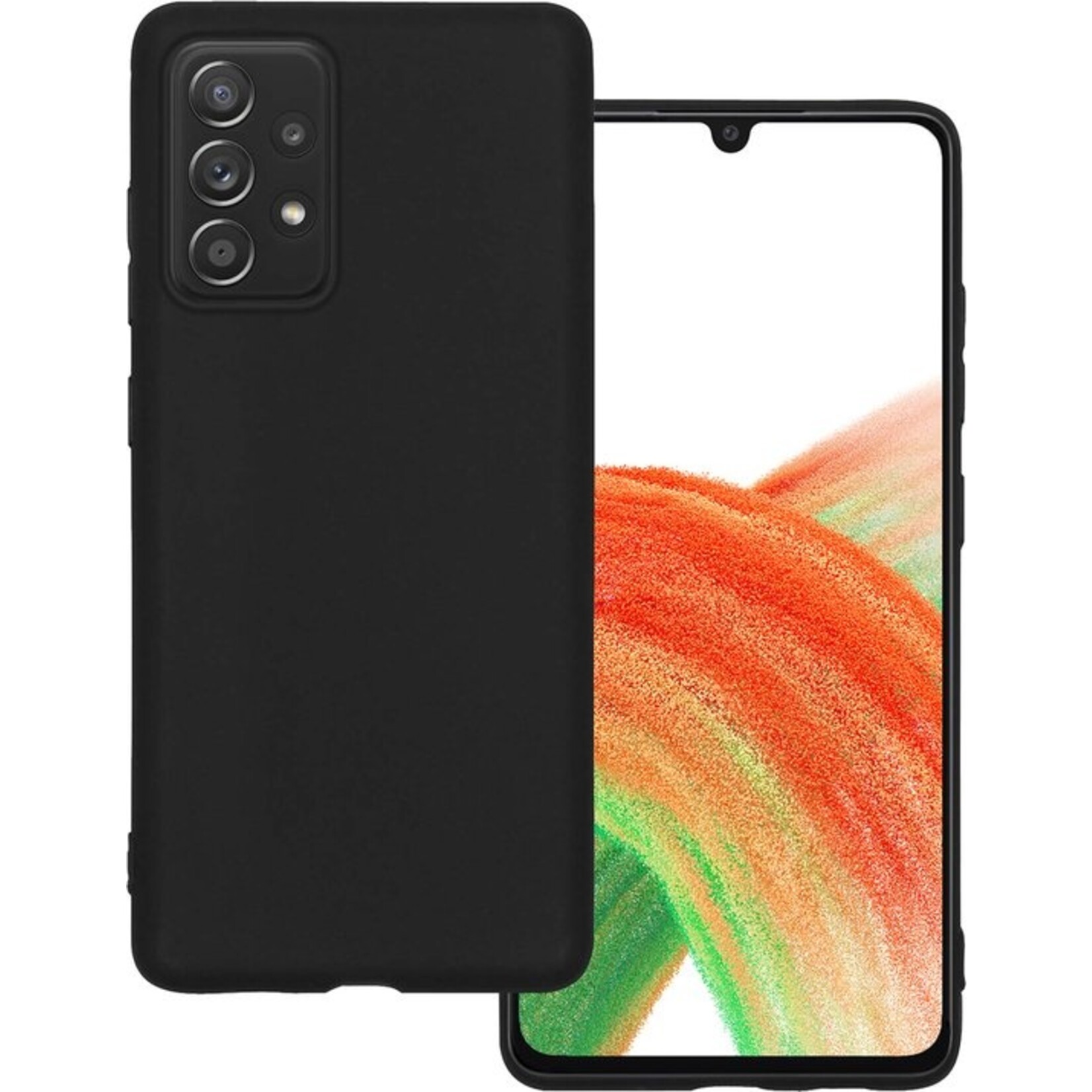 Samsung A33 siliconen case zwart