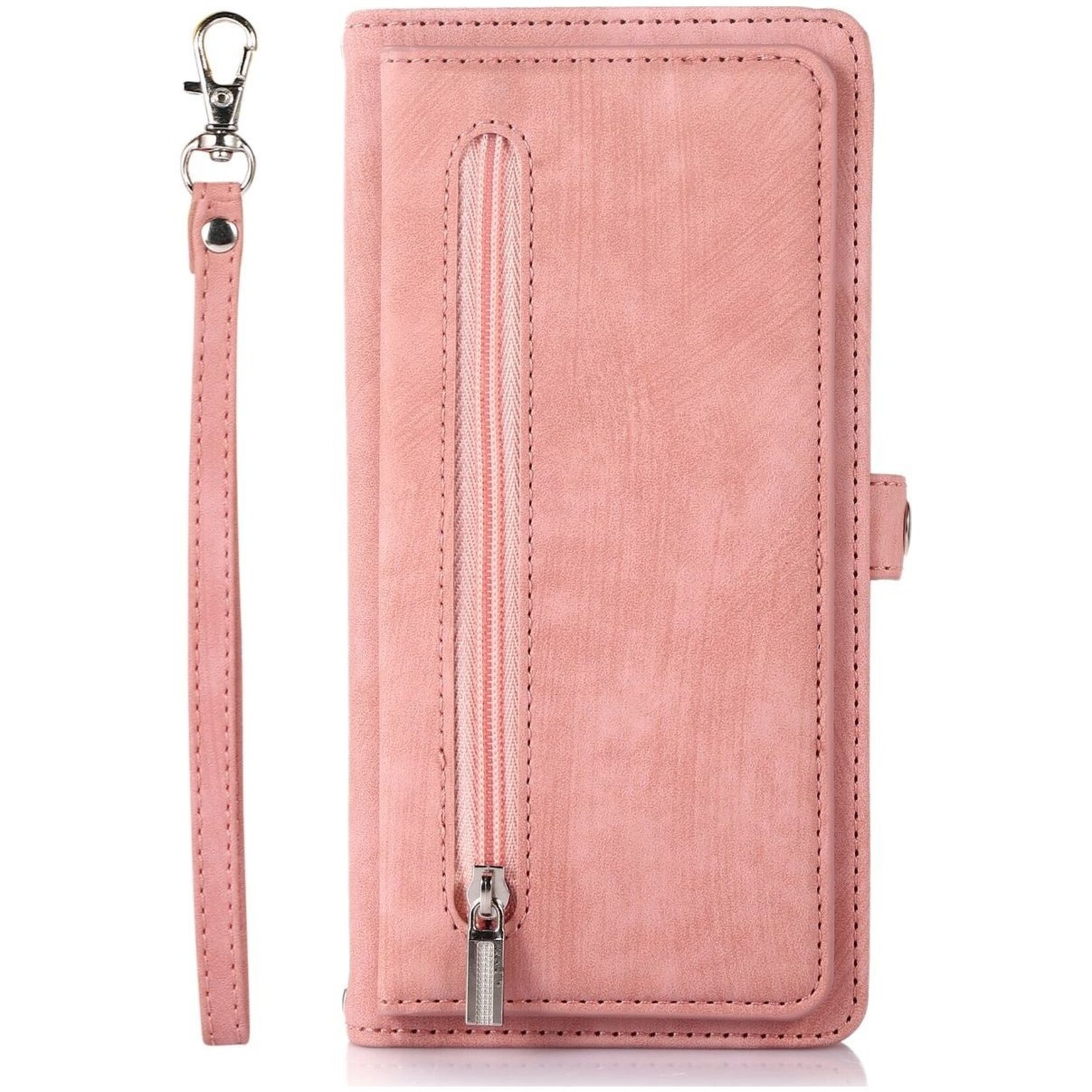 iPhone 14 Pro Max Casemania Book Case Met Rits Roos