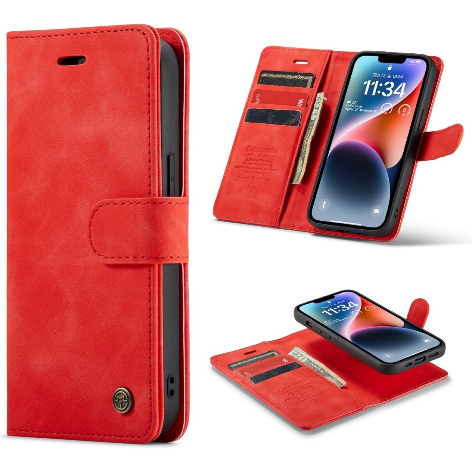 iPhone 14 Pro Max Casemania Book Case Rood