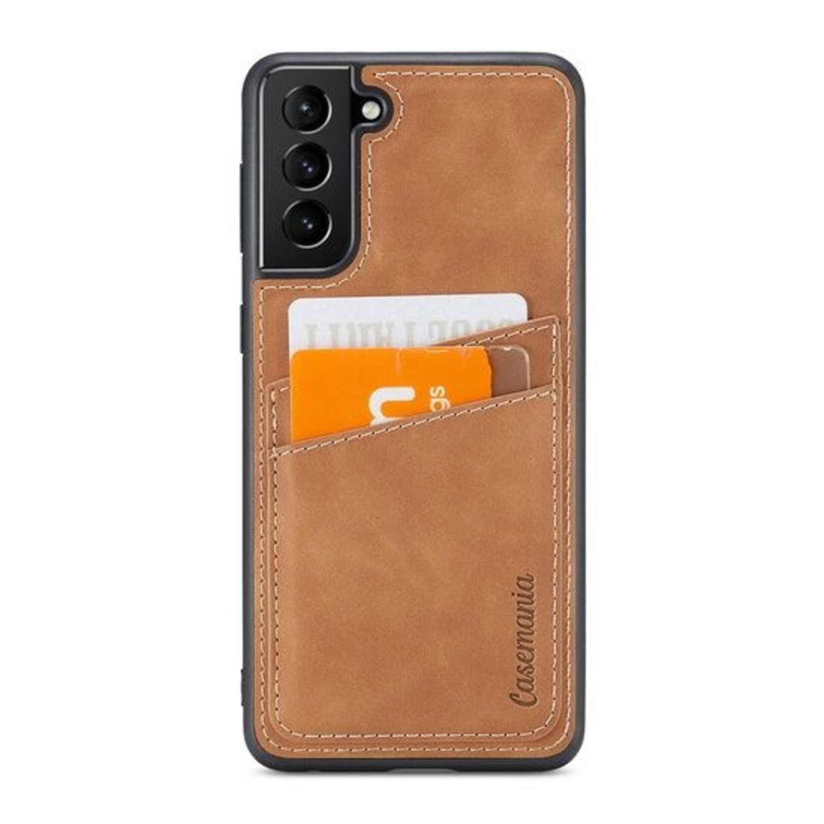 Samsung Luxe CM Pocket Backcover - Samsung S24 - Bruin