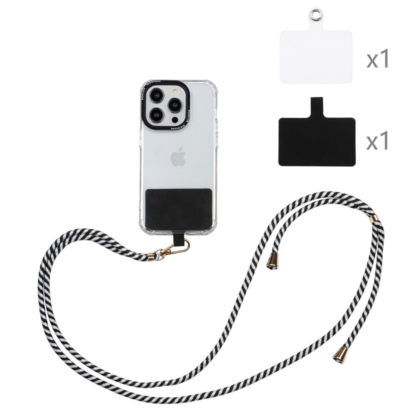 CM Golden Metal Universal Koord - Zwart-Wit