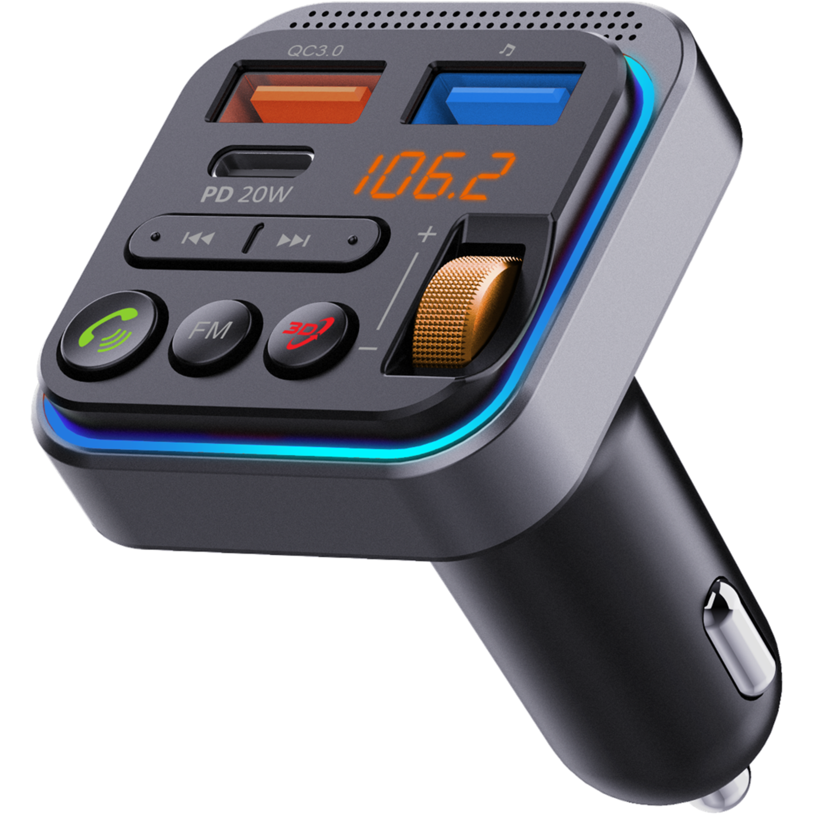 Xssive Wireless FM Carkit+ Music Player XSS-FM12