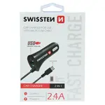 all Swissten 2.4A Car Charger - 20111000 + Micro USB Cable - Black