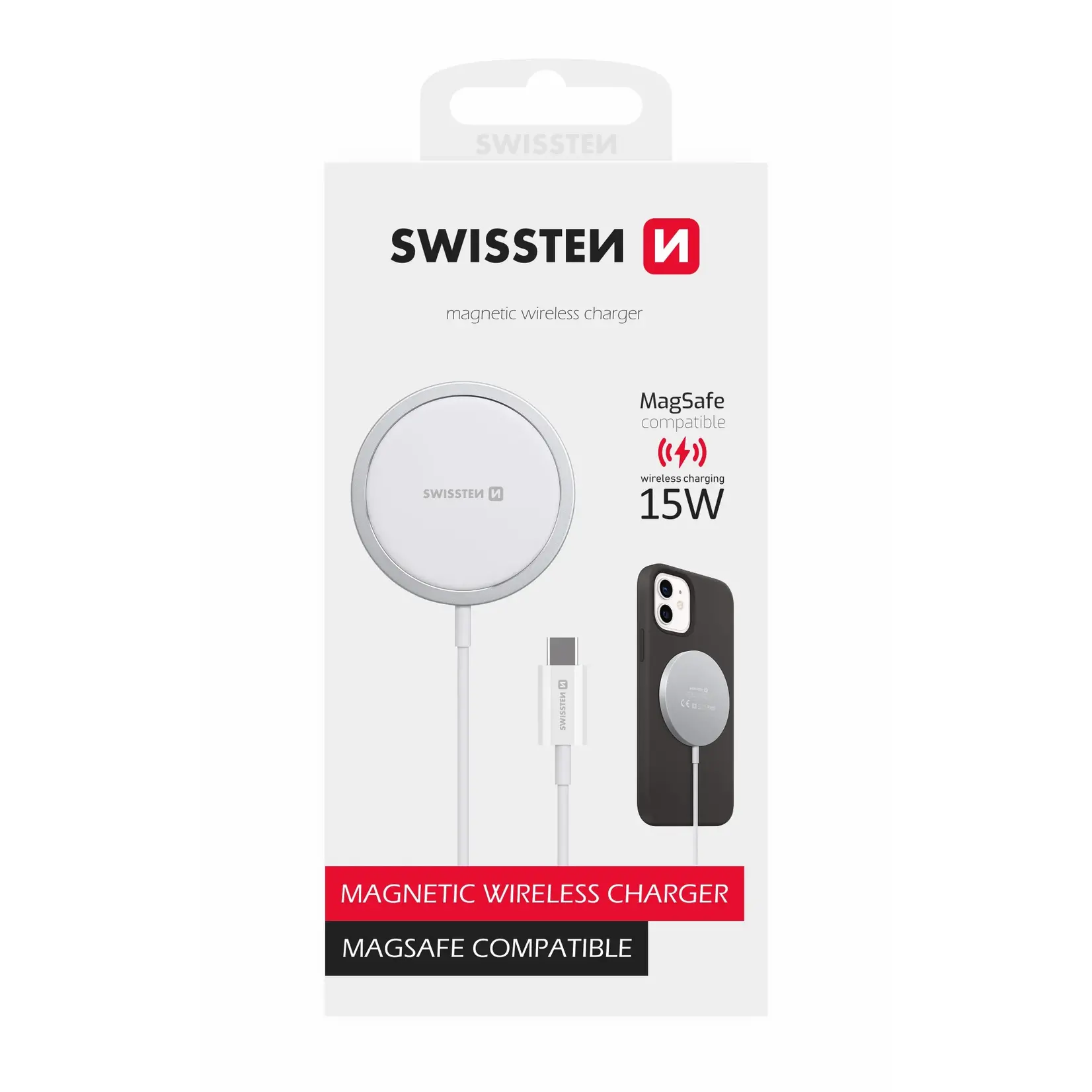 swissten Swissten Wireless Magsafe Charger (15W) - 22055530 - White