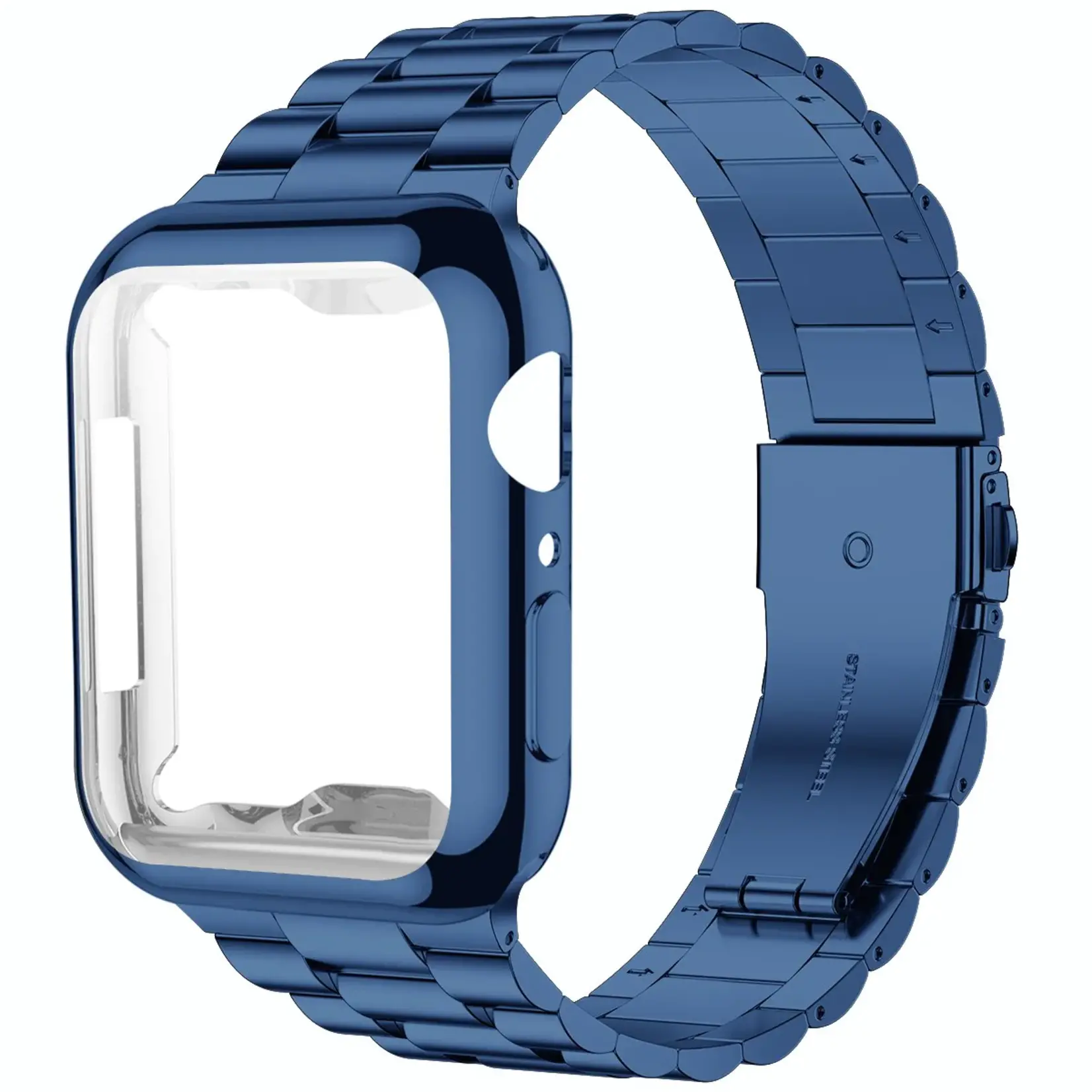 Watch 42mm Blauw Band&Case 2 In 1