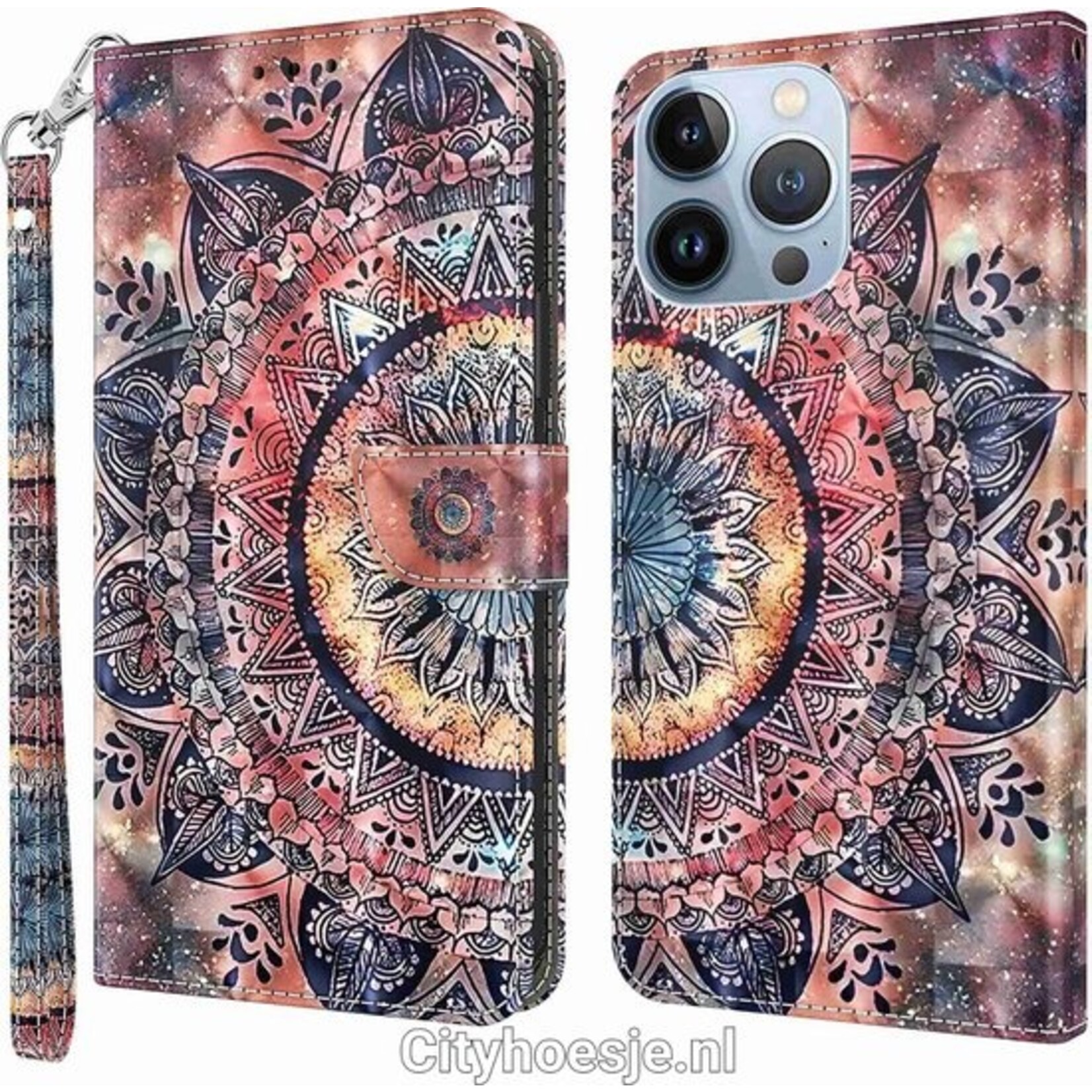 Apple iPhone 13 Pro - Bookcase Print - Luipaard