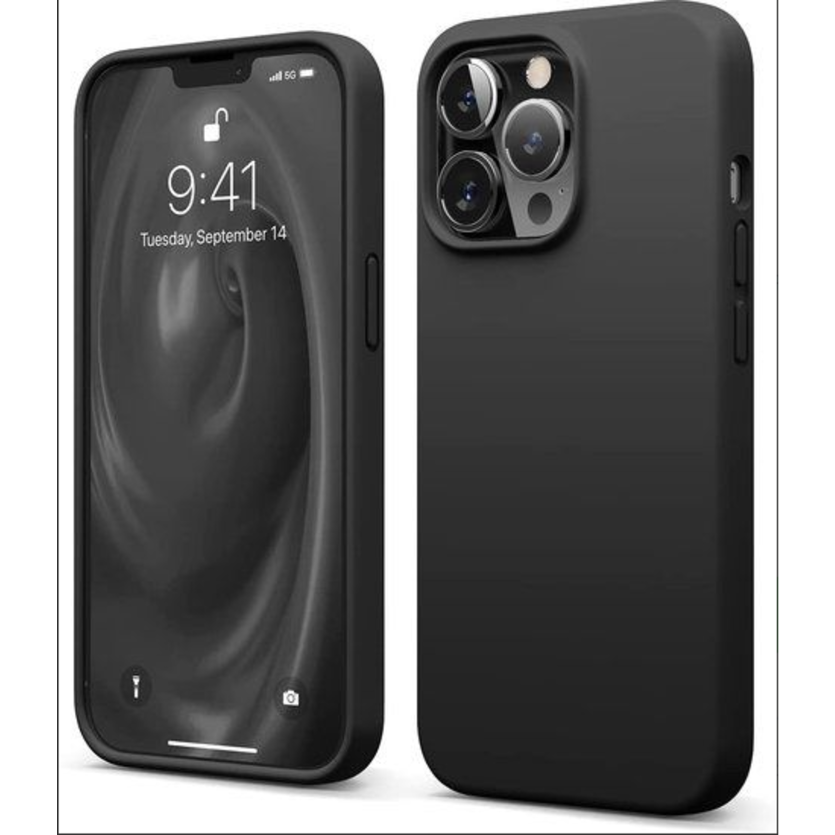 Silicone Case Zwart - iPhone 13 Pro Max