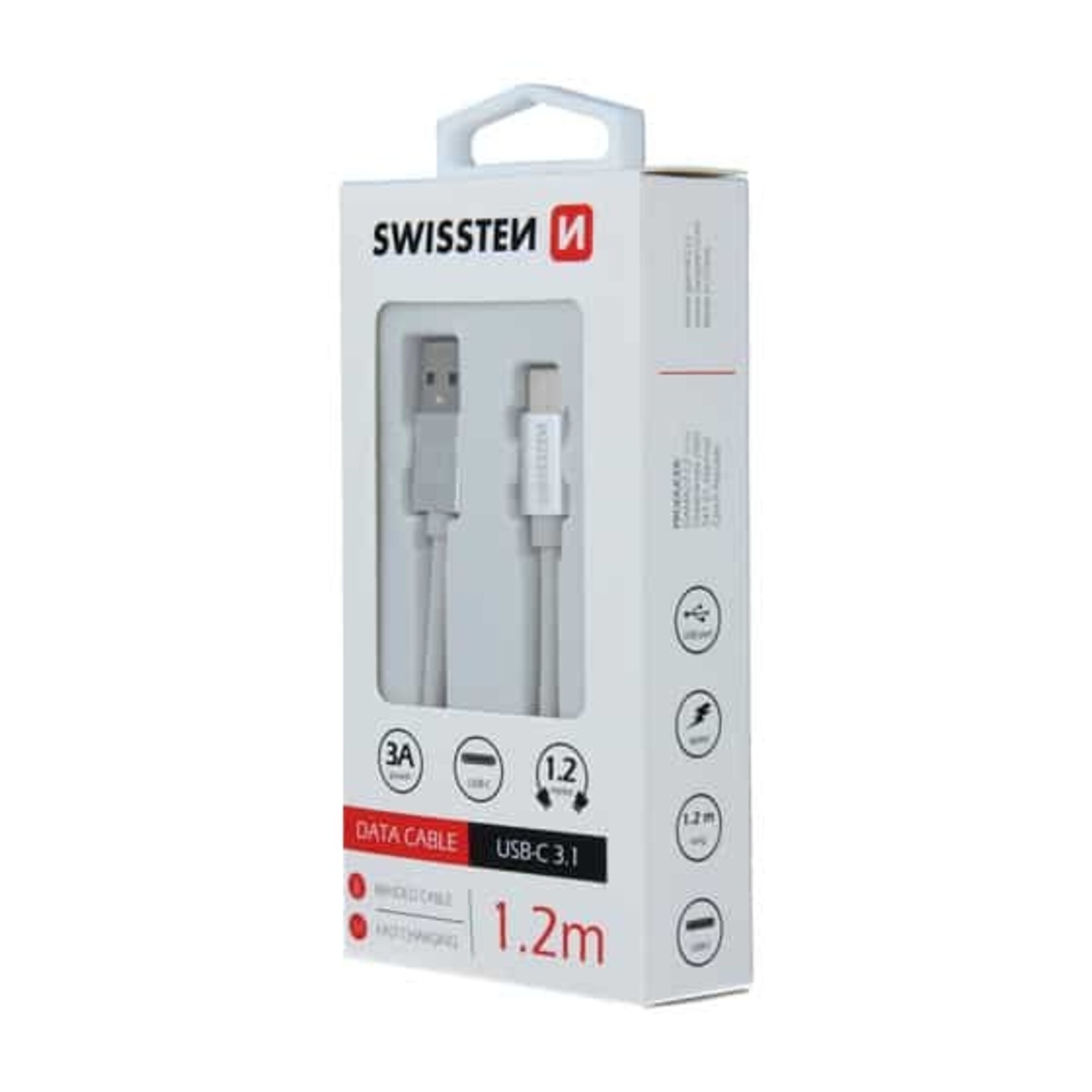 swissten Swissten Type-C USB Cable - 71505531 - 1m - White