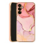Samsung Casemania Arctic Marmer Backcover - Samsung A54 - Magenta