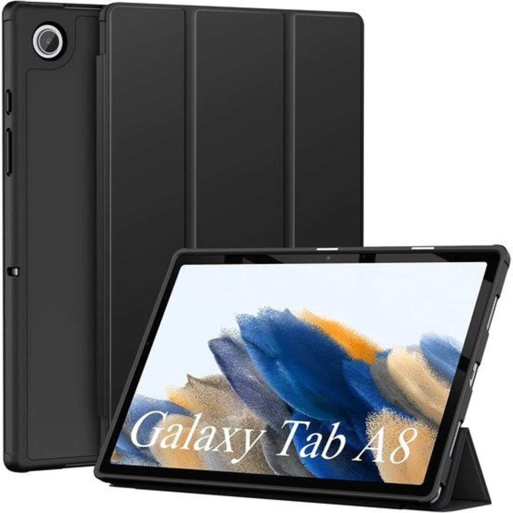 Samsung Silicone Smart Cover Tab A8 10.5 2021 - Zwart